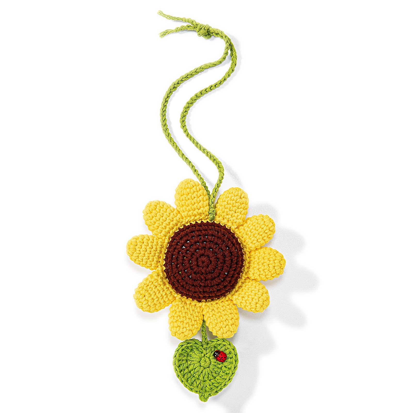 Valentines Day Sunflowers Gifts For Her. Sunflower Car Rear View Mirror Hanging Accessories Decor, Car Interior Cute Accessories