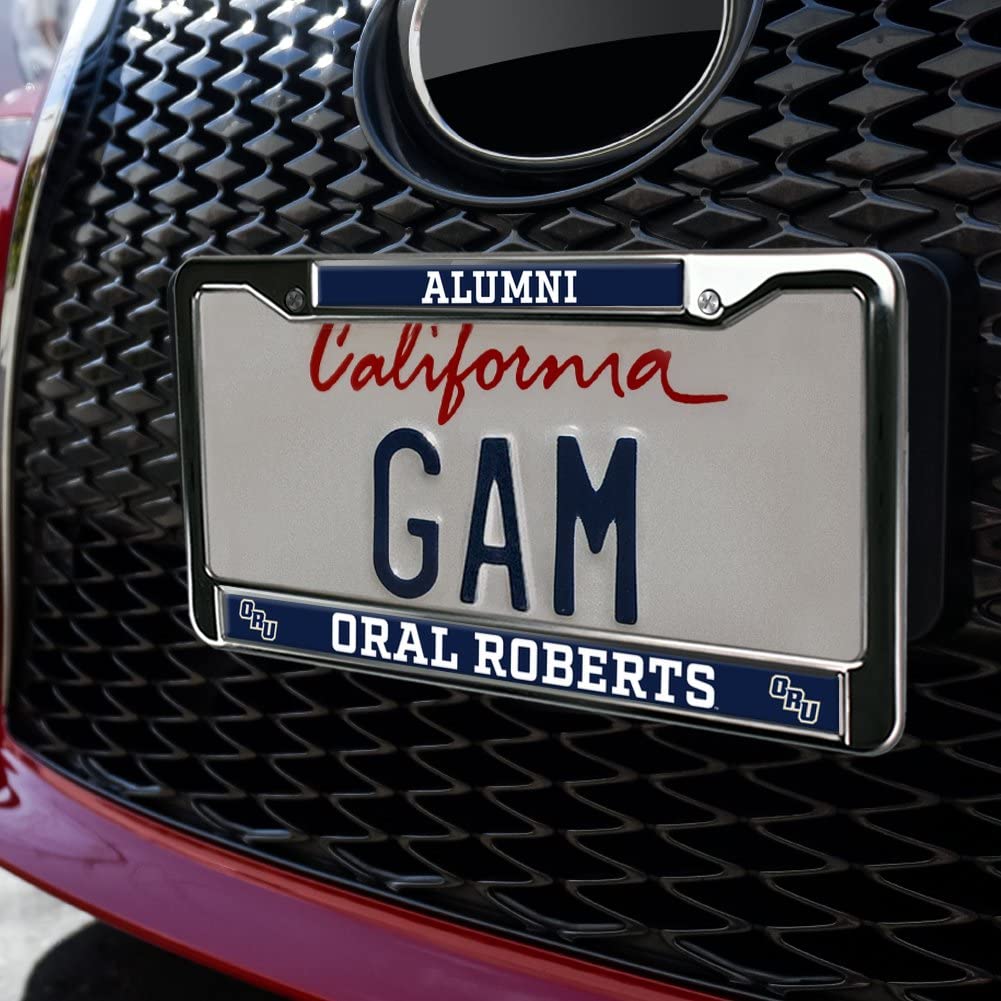 Oral Roberts University Alumni Logo Full Size Standard License Plate Metal Frame