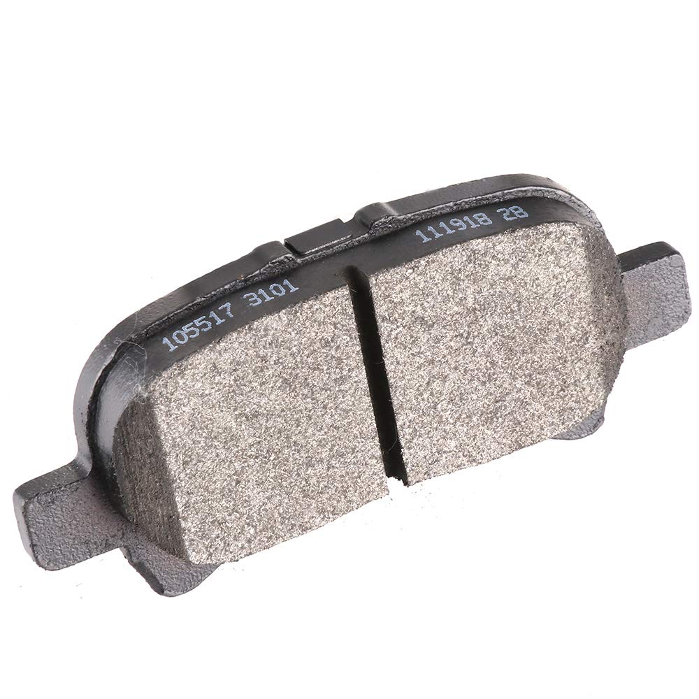 Cciyu D828 Ceramic Rear Brake Pad Set - Fit For Toyota Avalon (2000-2007), Camry (2000-2006), Solara (2000-2008)