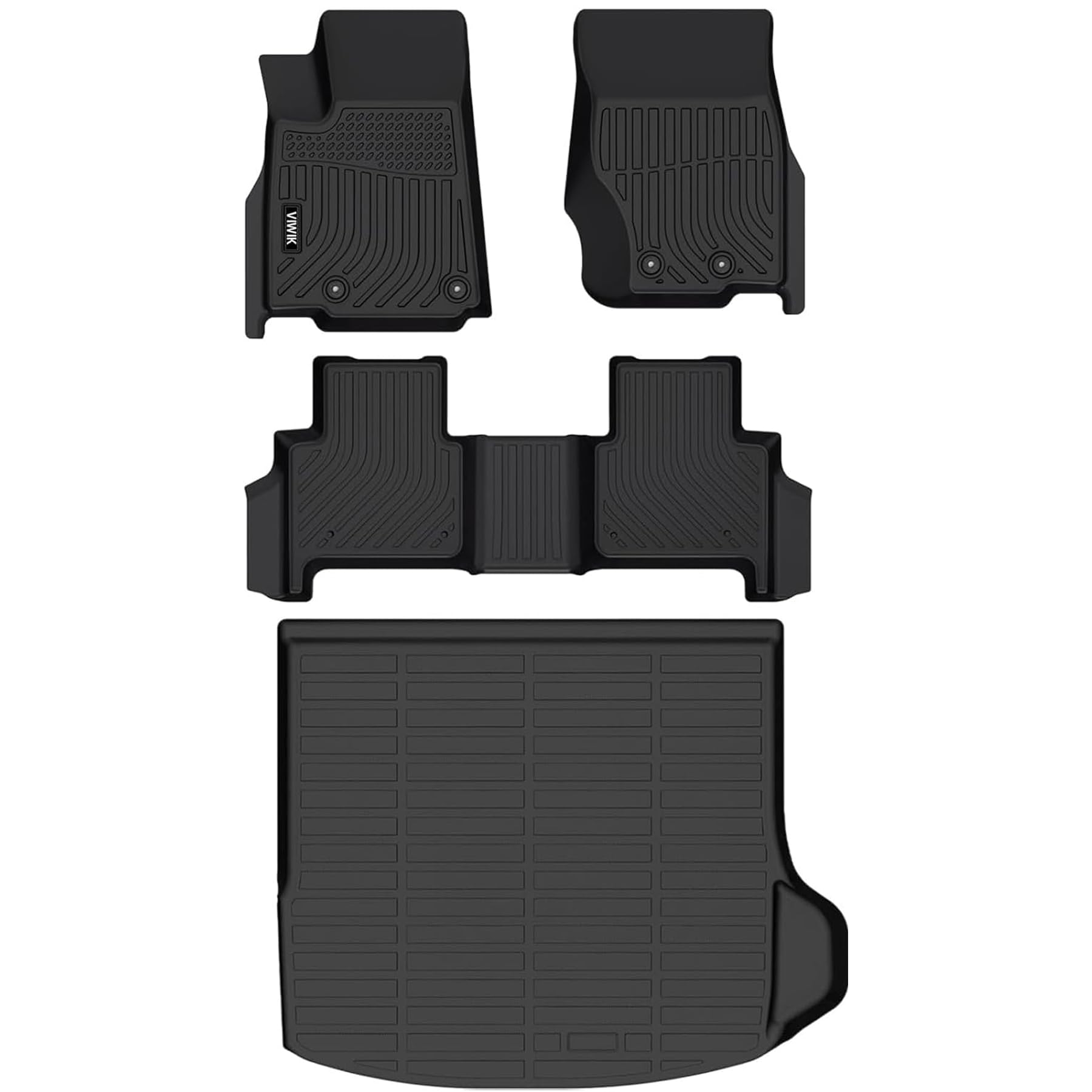 Viwik Floor Mats & Cargo Liners For Jeep Grand Cherokee 2025 2024 2023 2022, Anti Slip 3D Floor Liners, Tpe Waterproof Car Mats,
