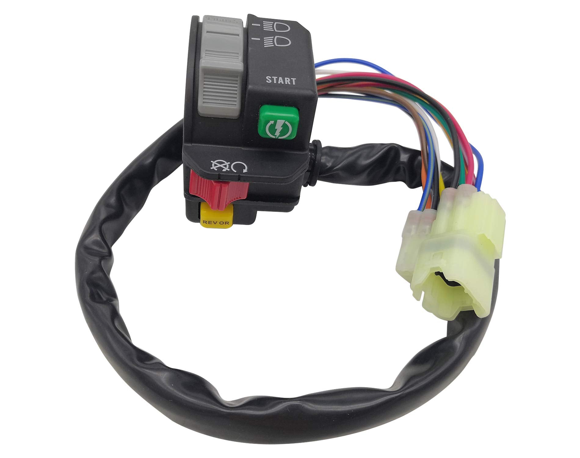 M Mati Left Handlebar Control Switch Start Stop Kill Headlight Button For Can-Am Renegade 500 570 800 850 1000 2007-2016 7100046