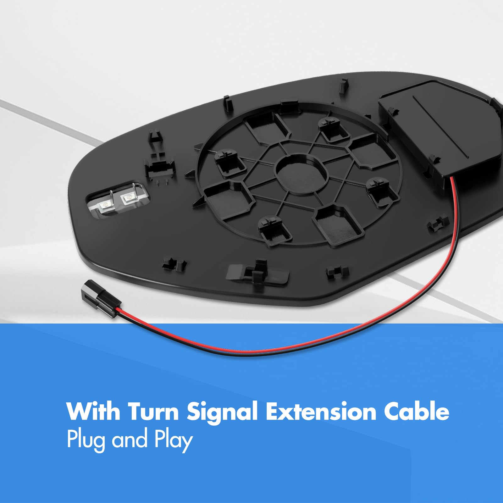 SNEMEEY Driver Side Heated Mirror Replacement for 2007-2013 Chevrolet Silverado, Tahoe, Chevy Suburban, Avalanche, GMC Yukon, Ca