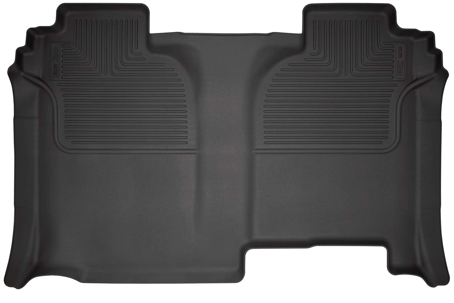 Husky Liners Weatherbeater Floor Mats | Fits 2019-2024 Chevrolet Silverado & Gmc Sierra 1500; 2020-2024 Silverado/Sierra 2500/3500 Crew Cab W/Under Seat Stg (Full Cvg) | 2Nd Row, 1-Pc Black - 14221