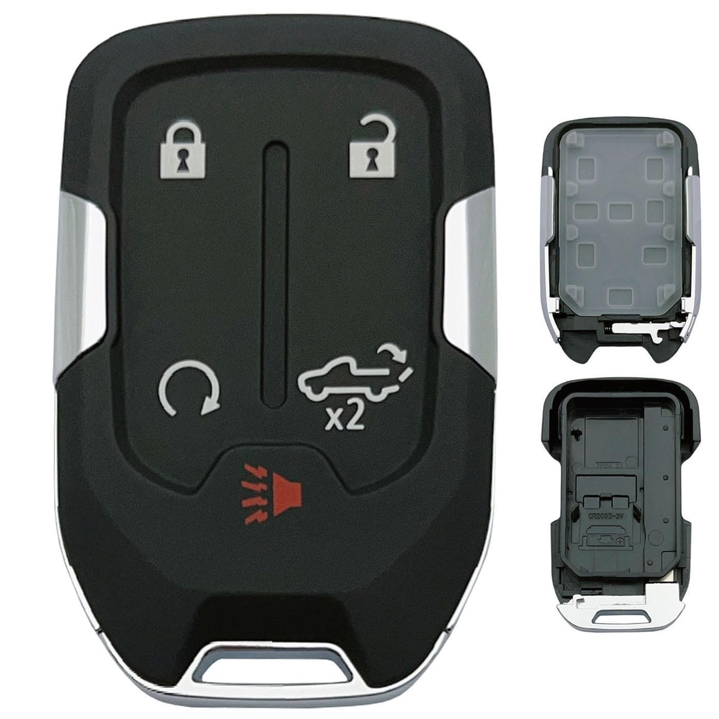 Replacement Key Fob Shell Case Fits for Chevy Silverado 2022 2021 2020 2019 and GMC Sierra 1500 2500HD 3500HD Keyless Entry Remo