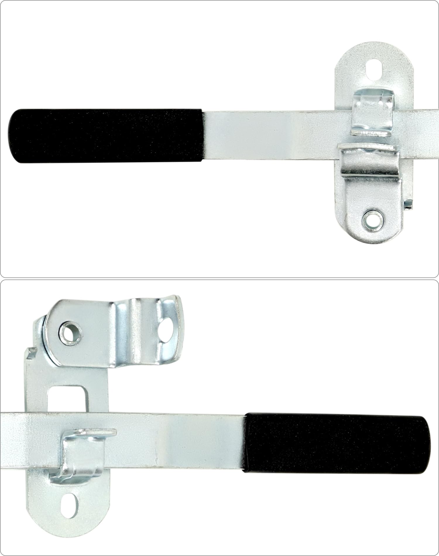 QWORK Cargo Trailer Cambar Cam Bar Lock, 45 Trailer Door Latch, Zinc Plated, Folding Ramp Door, RV Hauler, Single Hinge Point