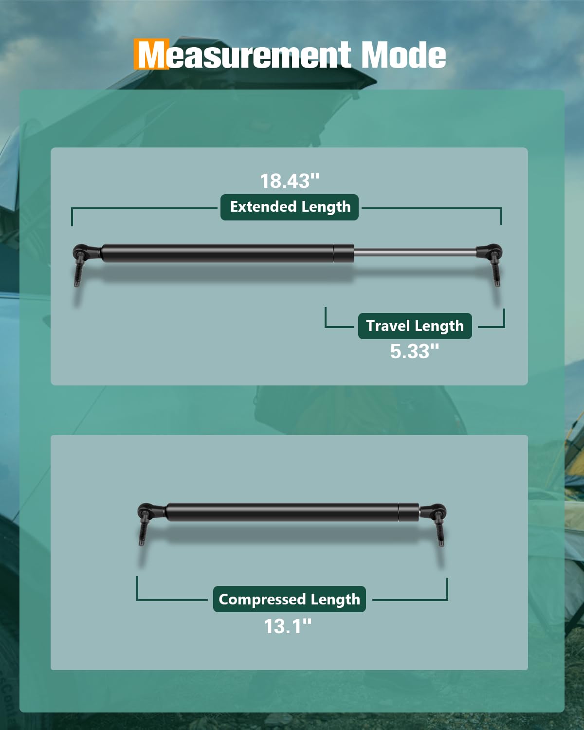 Scitoo Rear Left And Right Liftgate Lift Supports Struts Gas Springs Shocks Fit For Jeep Grand Cherokee 1999-2004 -Replace 4699