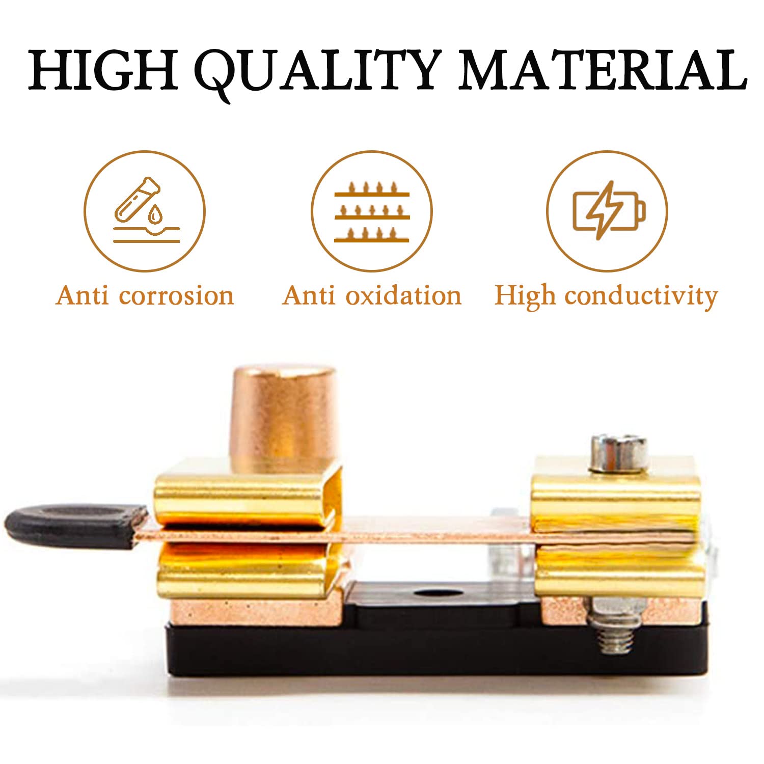 GOGONFLY Top Post Battery Disconnect Switch, 12V 24V Knife Blade Master Switch, Battery Cut Off Shut Off Kill Switch for Car Mar