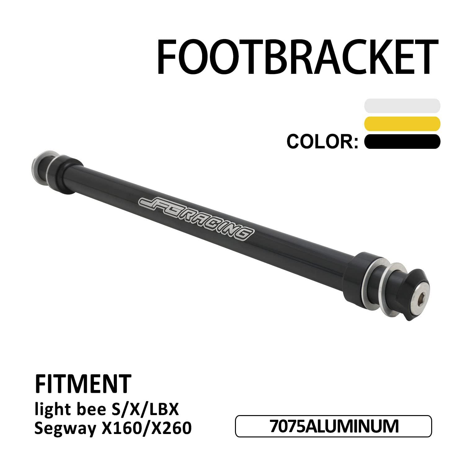 Jfg Racing Sur Ron Foot Pegs Support Brace 7075 Aluminum For Sur Ron Surron Light Bee X/S Segway X260 X160 Electric Bike Ebike Black