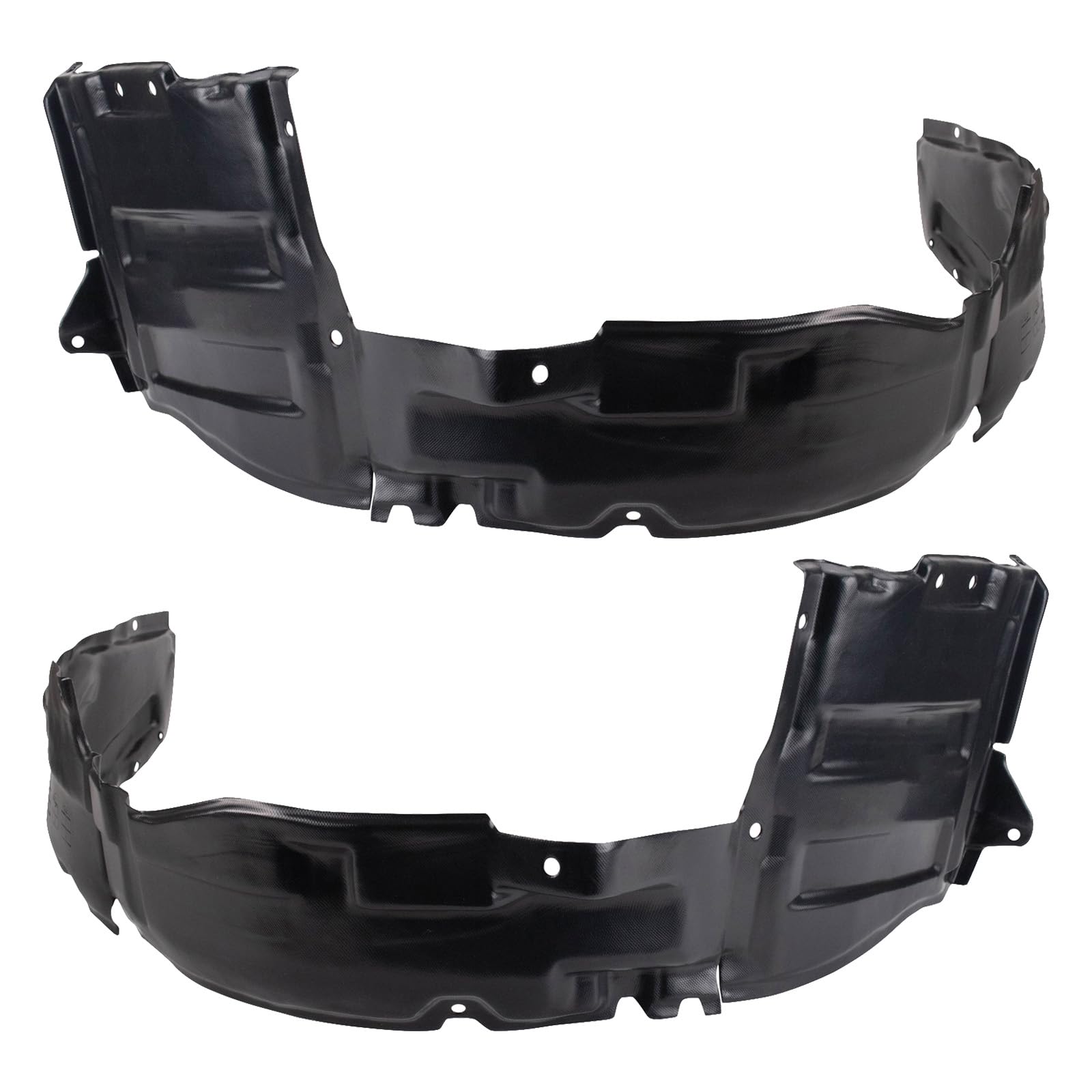 Trq Inner Fender Liner Set Compatible With 1999-2001 Mitsubishi Galant Mi1248104 Mi1249104