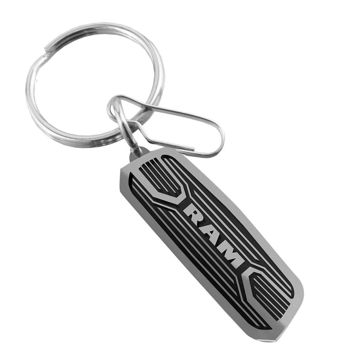 Plasticolor 004475R01 Compatable with RAM Grill Metallic Key Chain