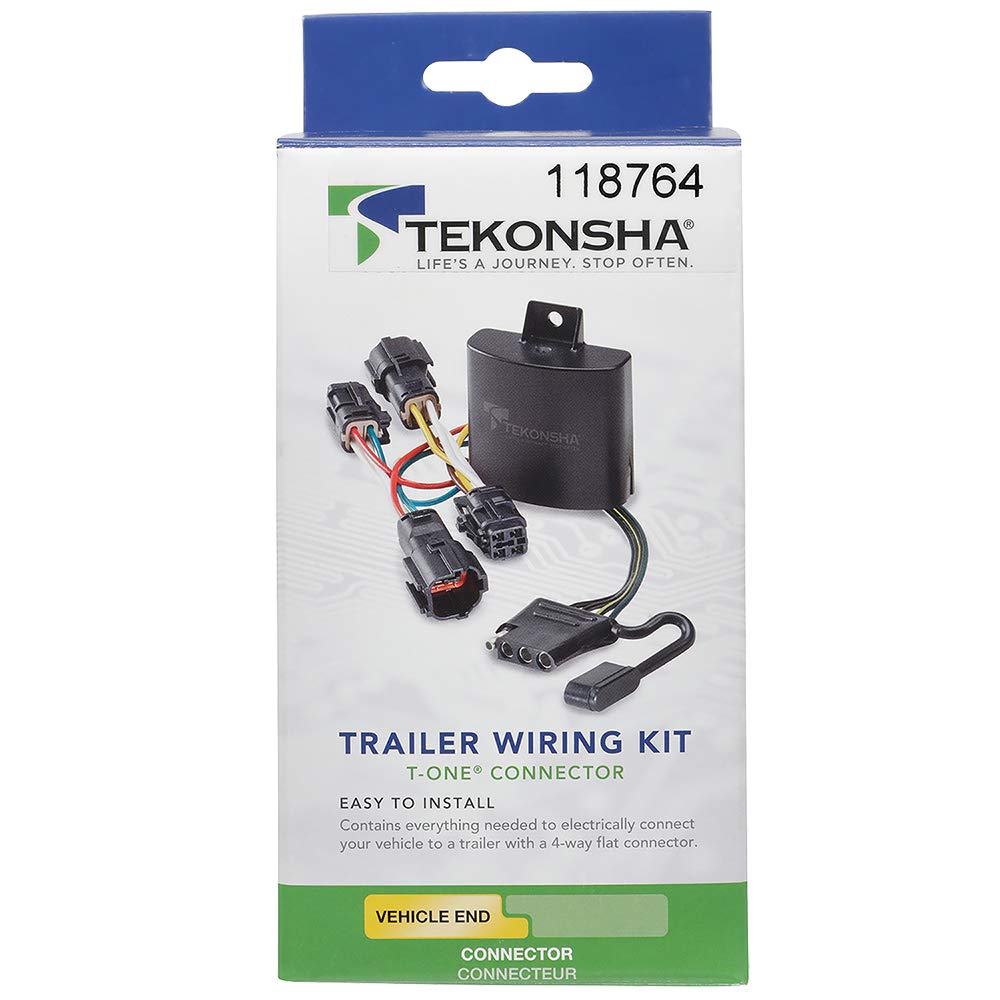 Tekonsha T-One® T-Connector Harness, 4-Way Flat, Compatible With Select Gmc Terrain