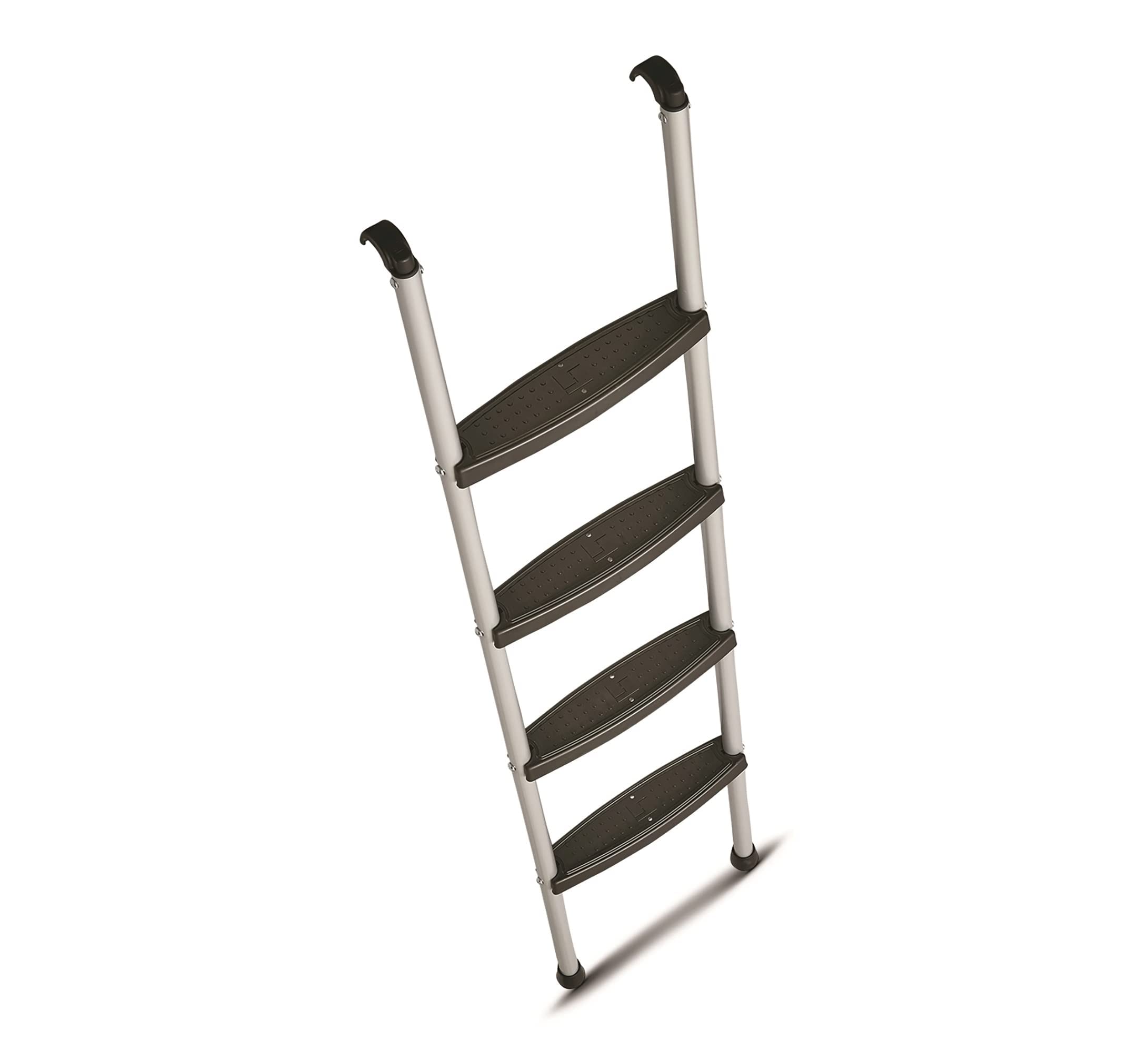 Stromberg Carlson Rv Bunk Ladder For Travel Trailers, Camper Stairs With Molded Treads, Includes Hooks & Mounting Hardware, Bunk Bed Ladder, Mobile Home Stairs, Ideal For Dorm Loft – Silver 60'
