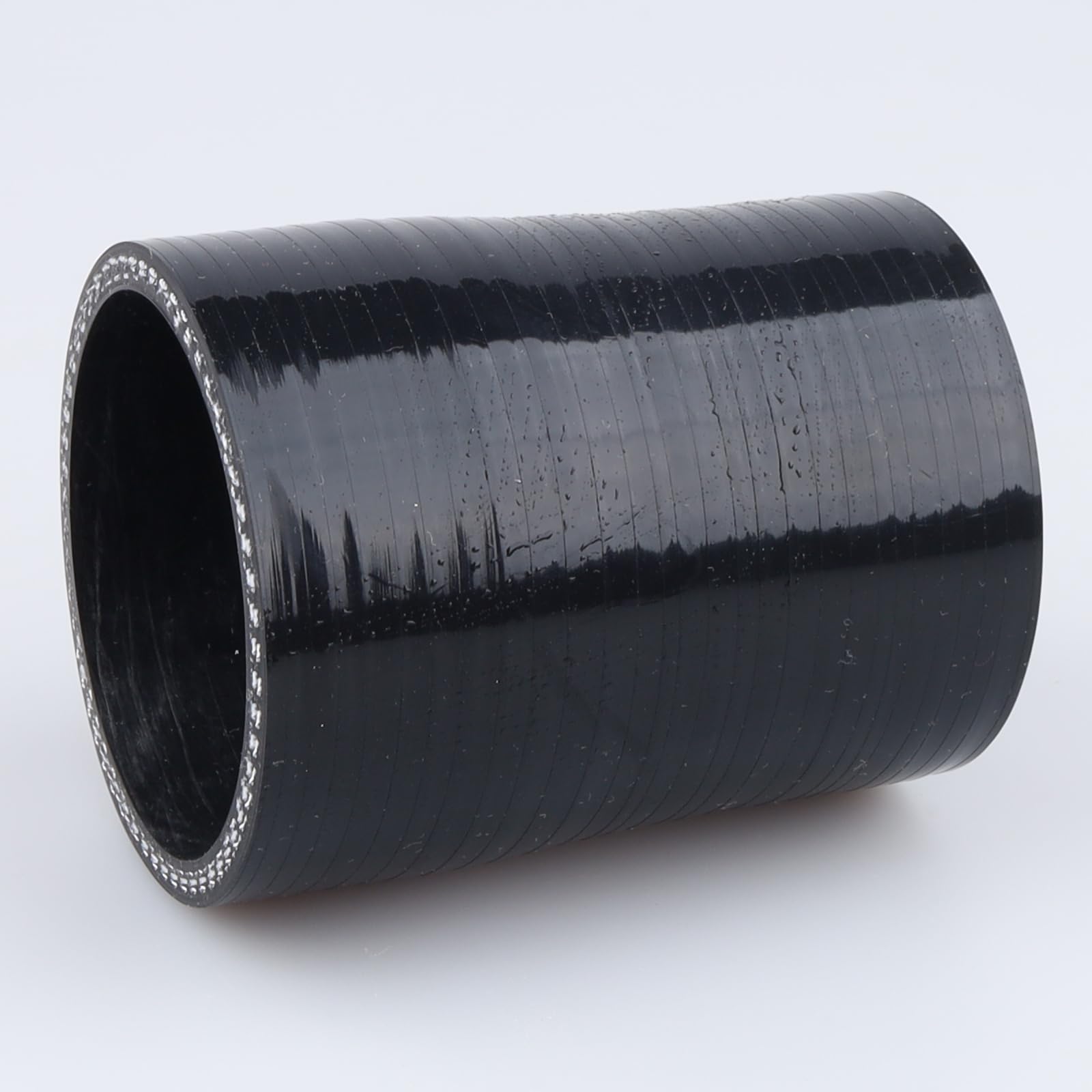 Ac Performance Id 2-1/8'' To 2'' (54Mm To 51Mm) Silicone Hose Straight Reducer 3-Ply Reinforced Black, 3'' Length