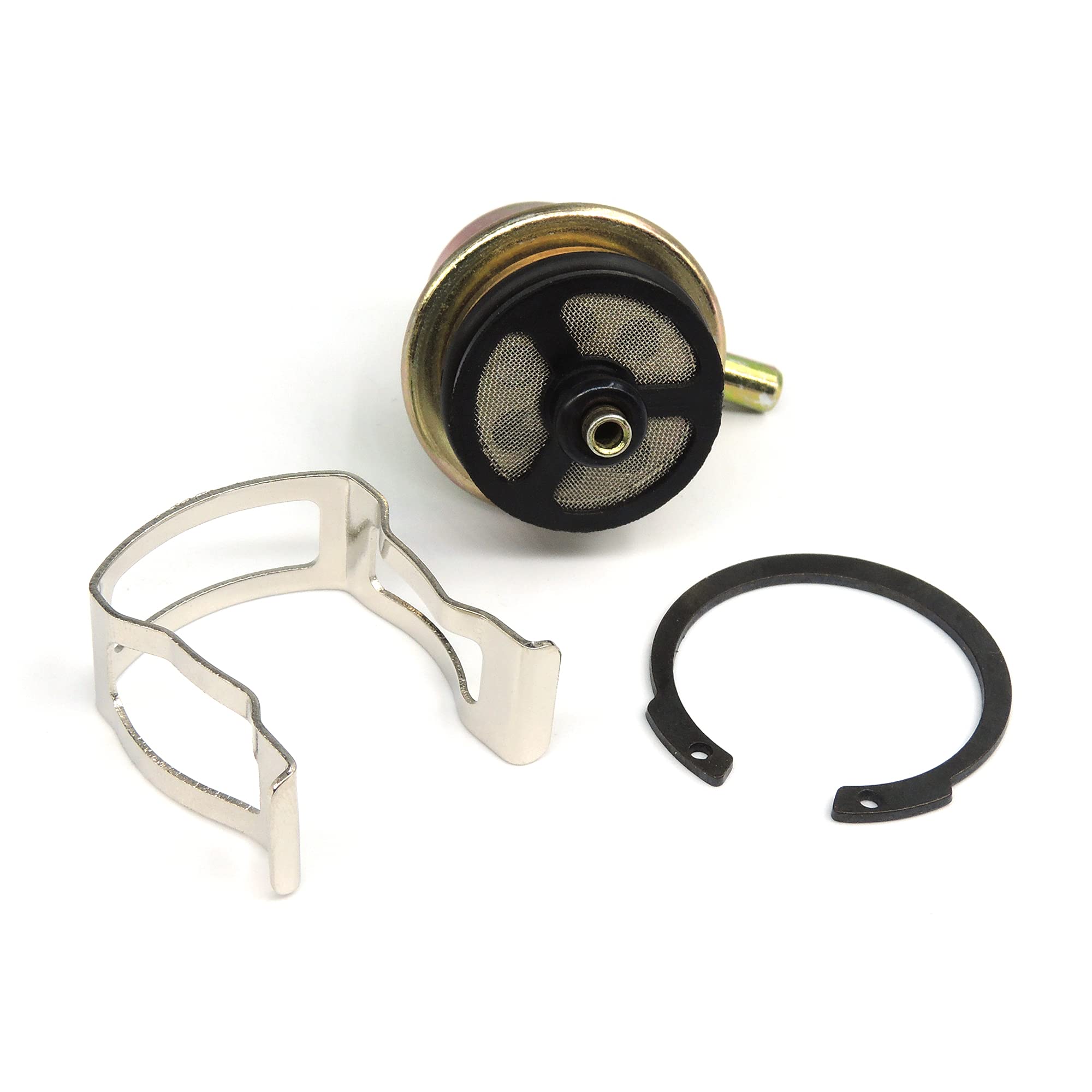 Hisport Fuel Injection Pressure Regulator - Kit With Clip And Snap Ring, 3.8Bar, Replaces 19236428, 2173299