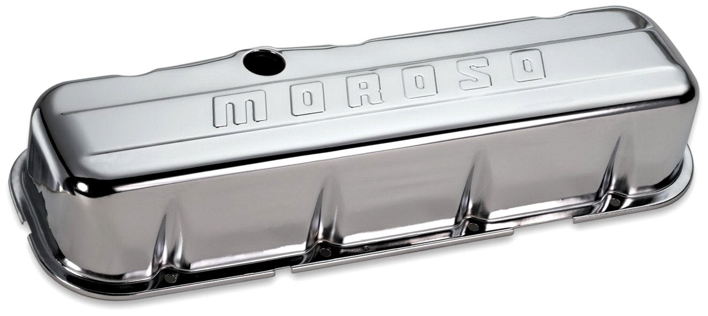 Moroso 68113 Chrome Valve Covers, Fits Big Block Chevy Engines