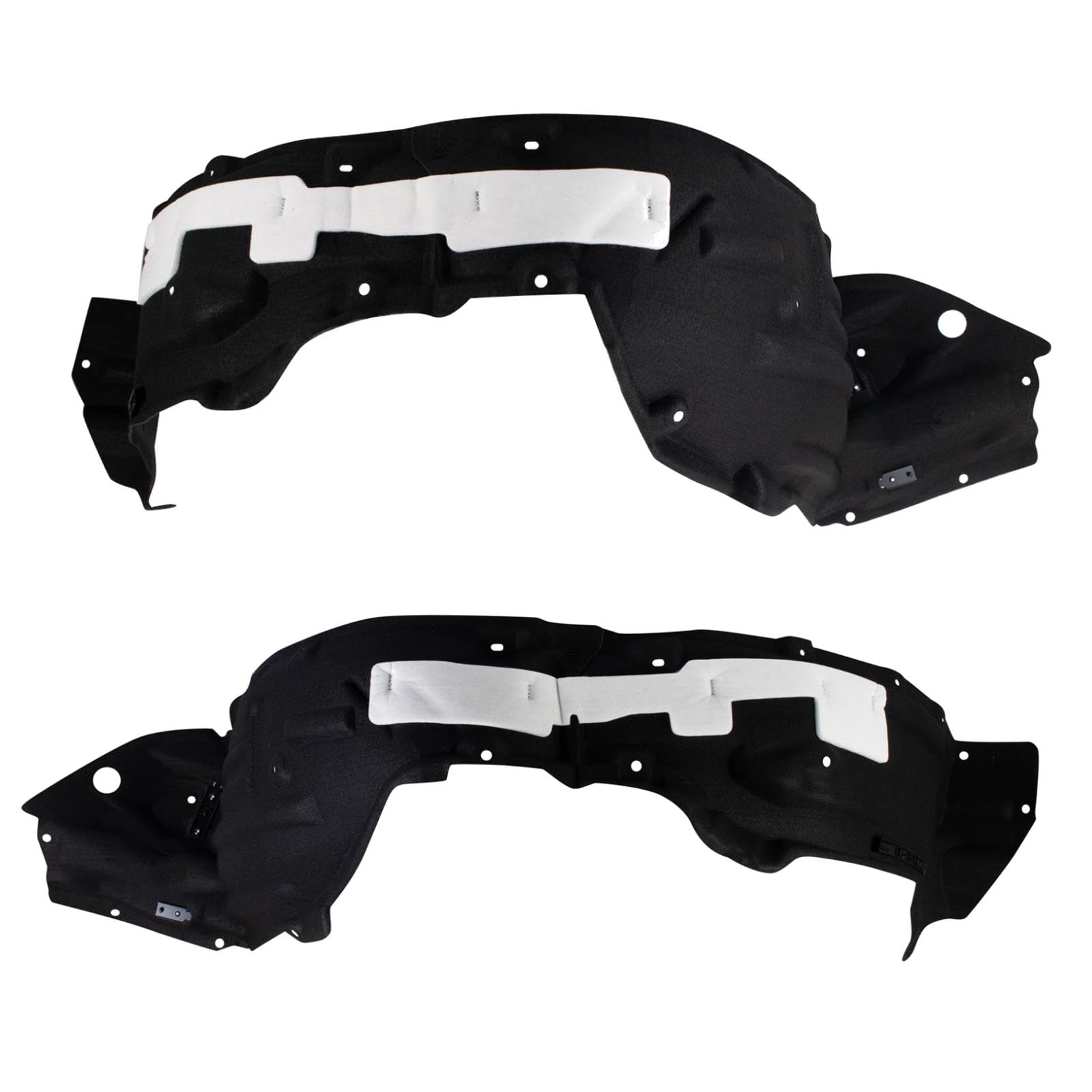 Trq Front Inner Fender Liner Set Compatible With 2019-2022 Lexus Ux200 2019-2023 Ux250H Lx1248144 Lx1249144