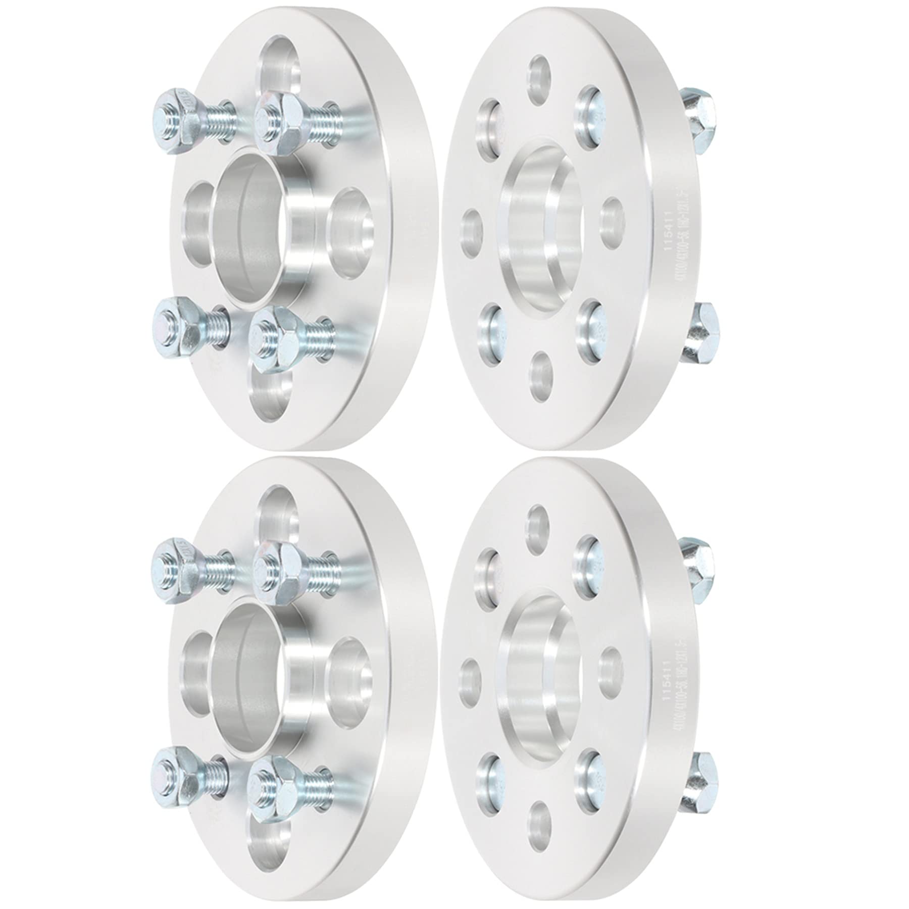 Roadfar 20Mm 4 Lug Hubcentric Wheel Spacers 4X100Mm To 4X100Mm Wheelcentric Adapter 56.1Mm 12X1.5 Studs Compatible 1982-1989 For Accord Wheel Spacers 2002-2014 For Mini Cooper Wheel Spacers 4Pcs