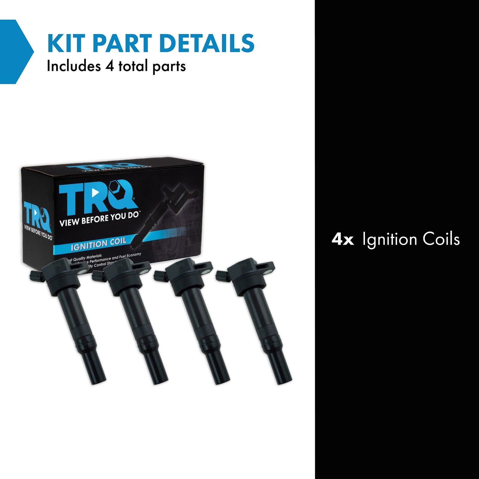 Trq Ignition Coil Set Compatible With 2011-2016 Hyundai Elantra 2013-2014 Elantra Coupe 2013-2020 Elantra Gt 2014-2020 Tucson 20