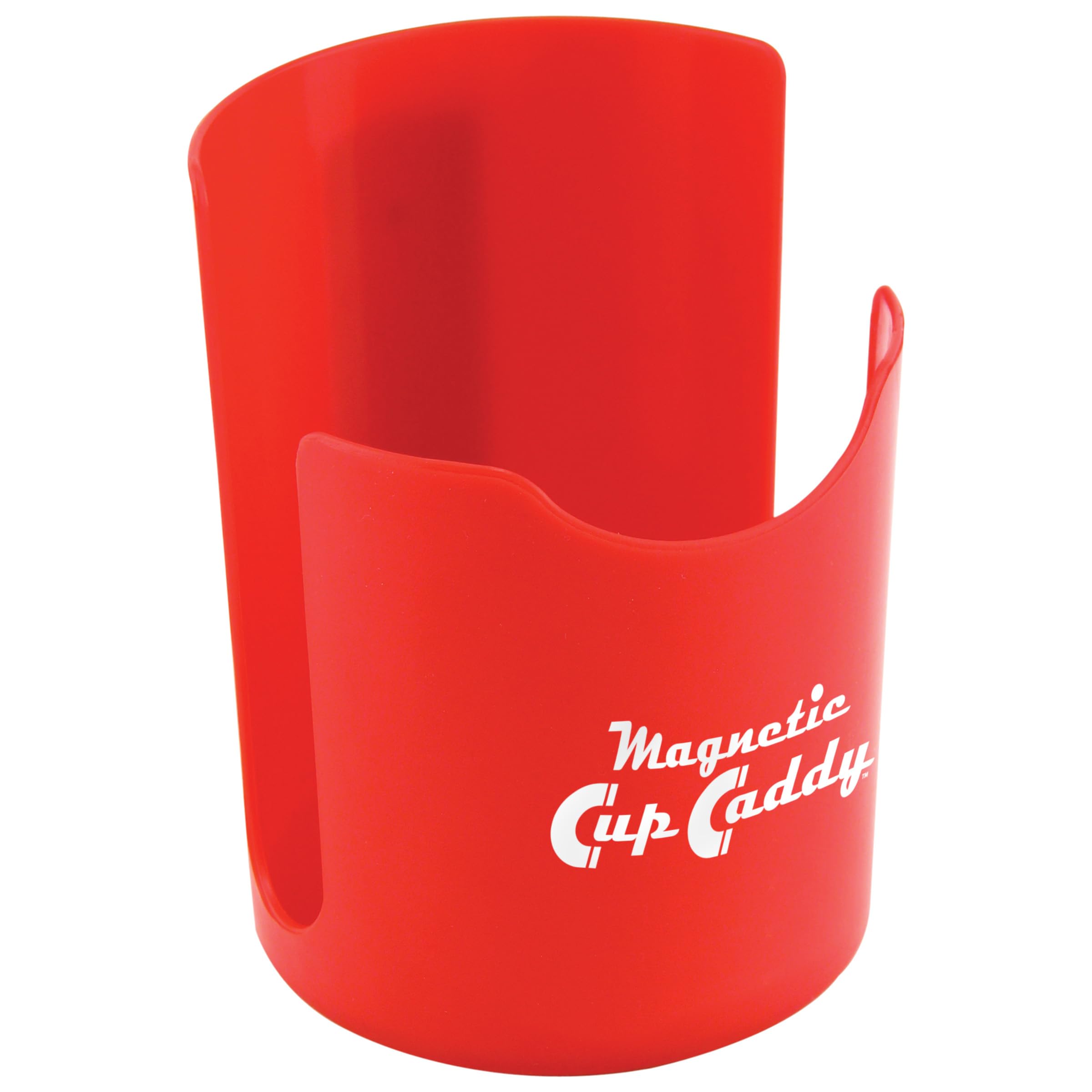 Master Magnetics Magnetic Cup Holder - Caddy For Bottles, Glasses, And Cans - Fits On Fridge, Lawnmower, Forklift, Cart, Or Ladd