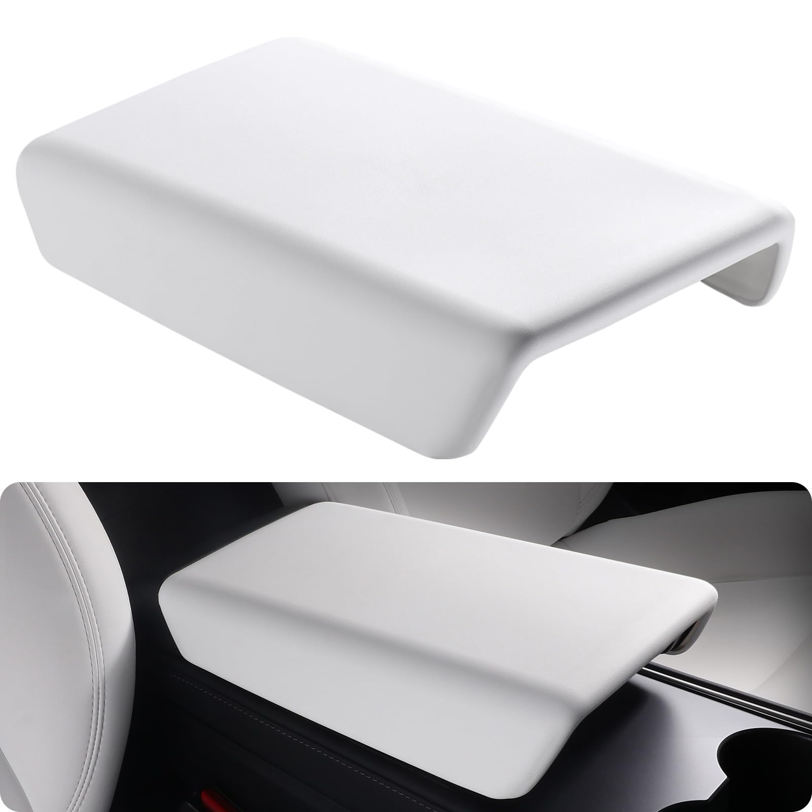 Basenor Tesla Model 3 Model Y Center Console Cover Tpe Armrest Cover Non-Slip Protector Armrest 2016-2024 Tesla Interior Accesso
