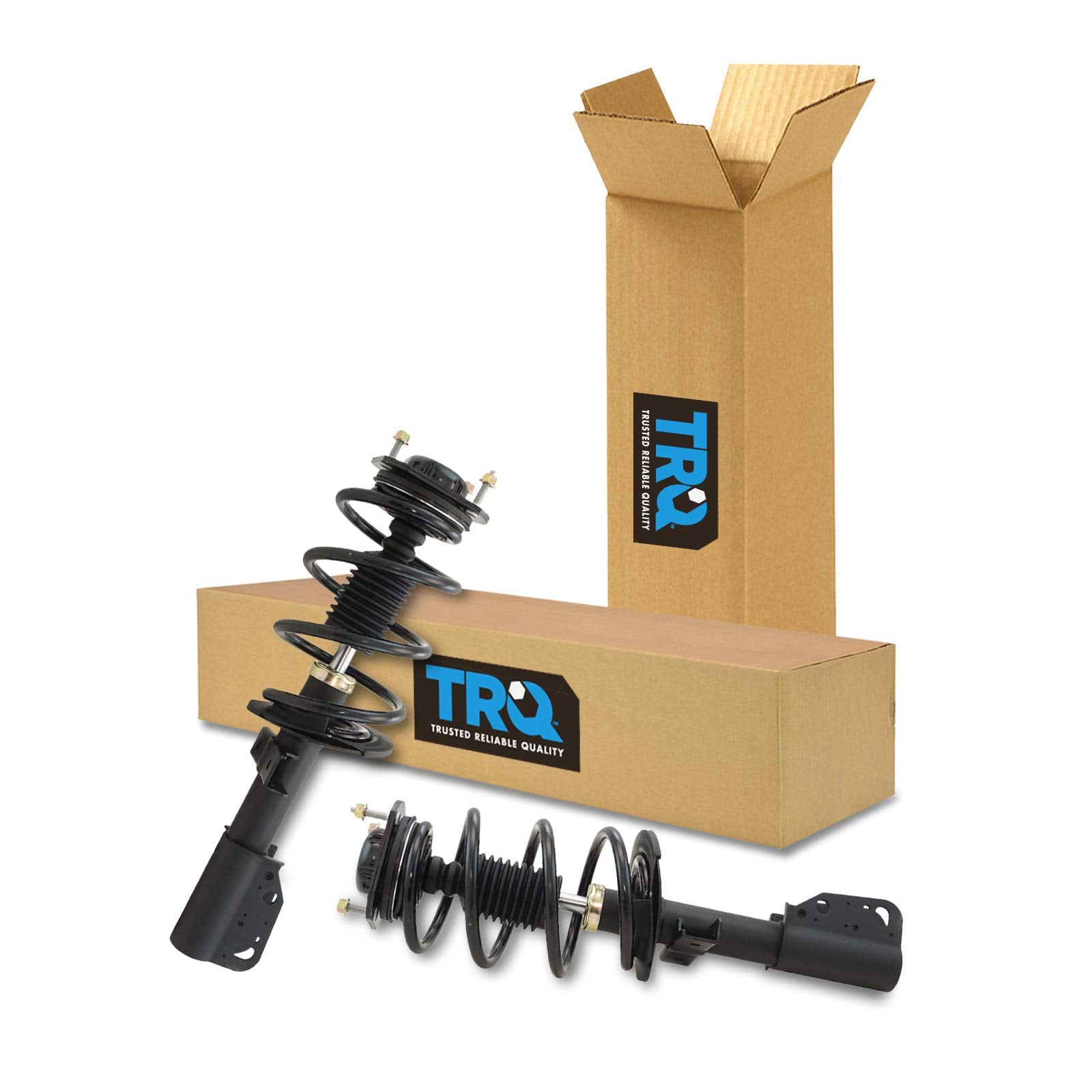 Trq Front Strut & Coil Spring Assembly Set Driver & Passenger Sides Compatible With 13-17 Buick Enclave Chevrolet Traverse 13-16