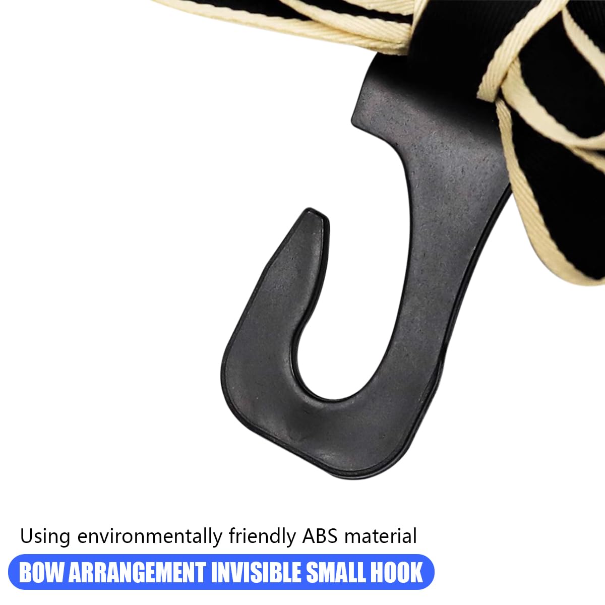 Mandark 2-Piece Car Seat Hooks - Cute Bow Vehicle Hooks for Purses and Bags - Universal Automotive Hanger for SUV, Sedan, Truck