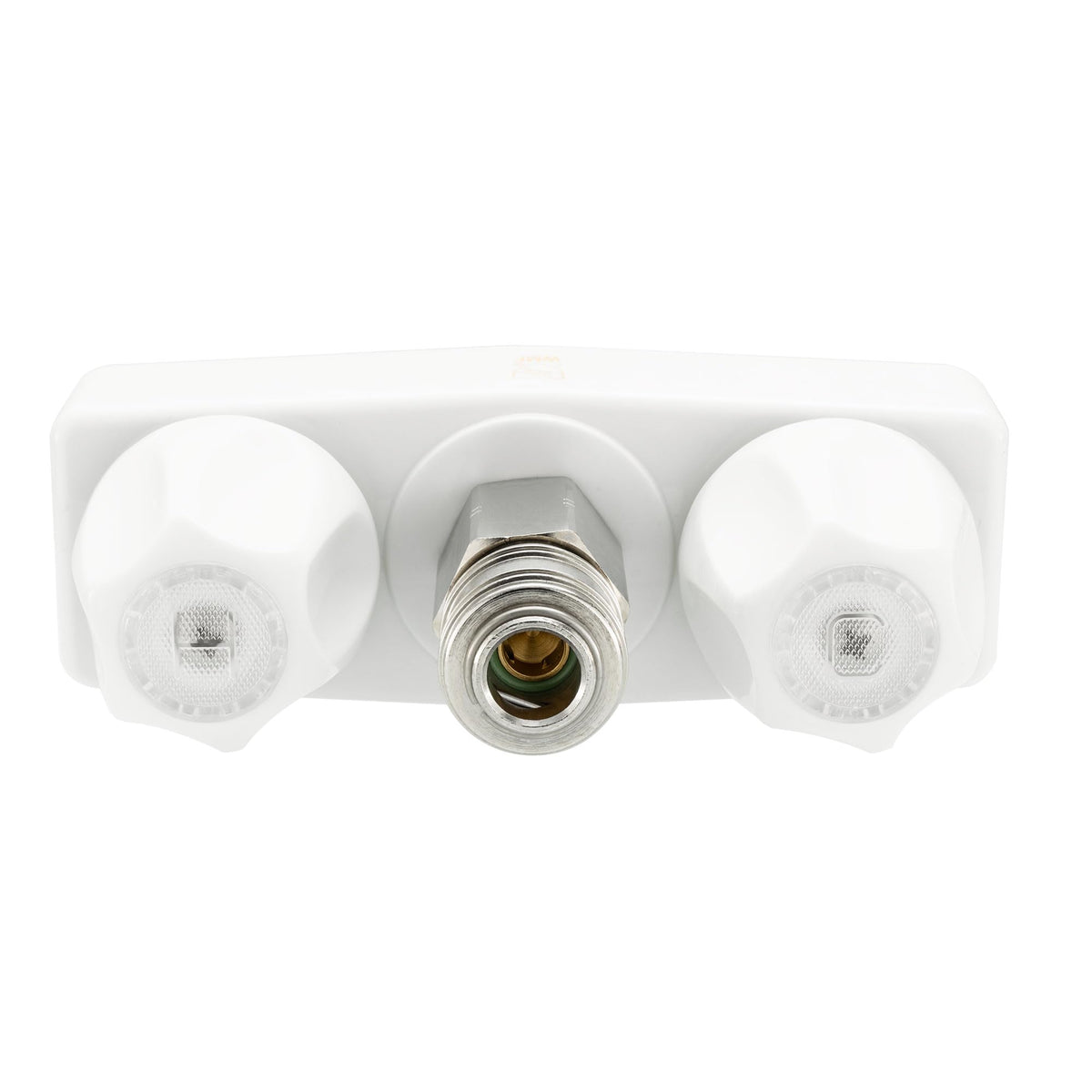 RecPro Outdoor Faucet with Quick Connect Valve, White, No Flex Spout ...