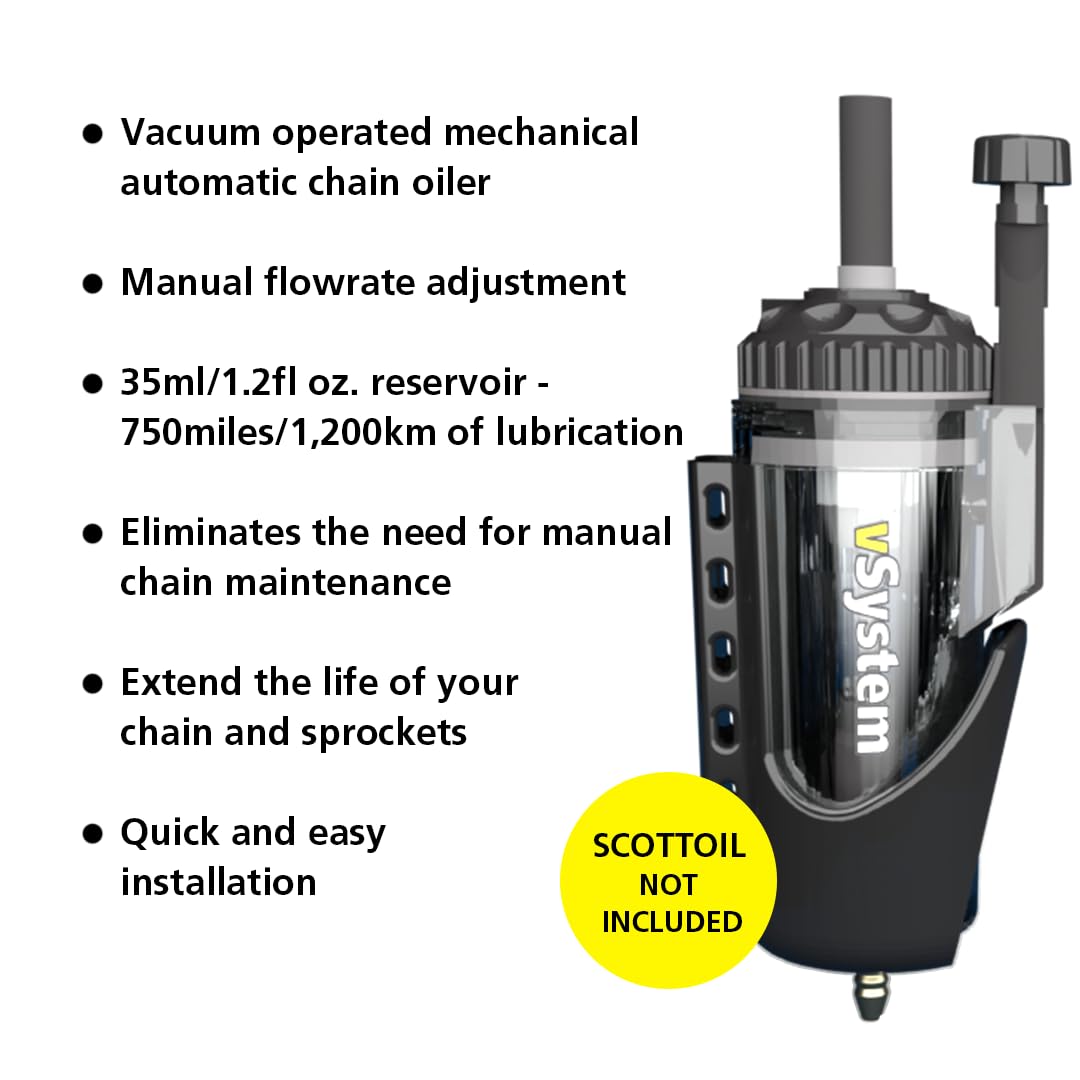 Scottoiler Essentials - Micro-Vsystem - Automatic Motorcycle Chain Oiler…
