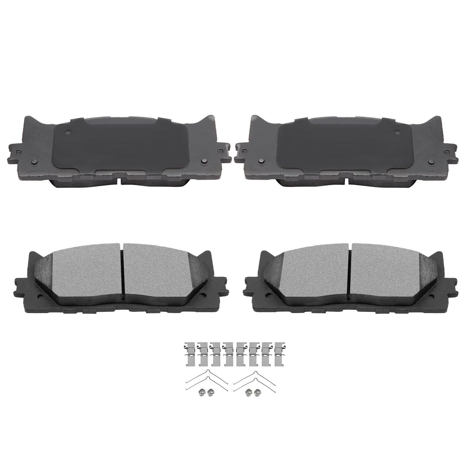Automuto 4Pcs Front Ceramic Disc Brake Pads Set D1222 For Lexus Es350 2007-2018,For Toyota Avalon 2008-2018,For Toyota For Camry