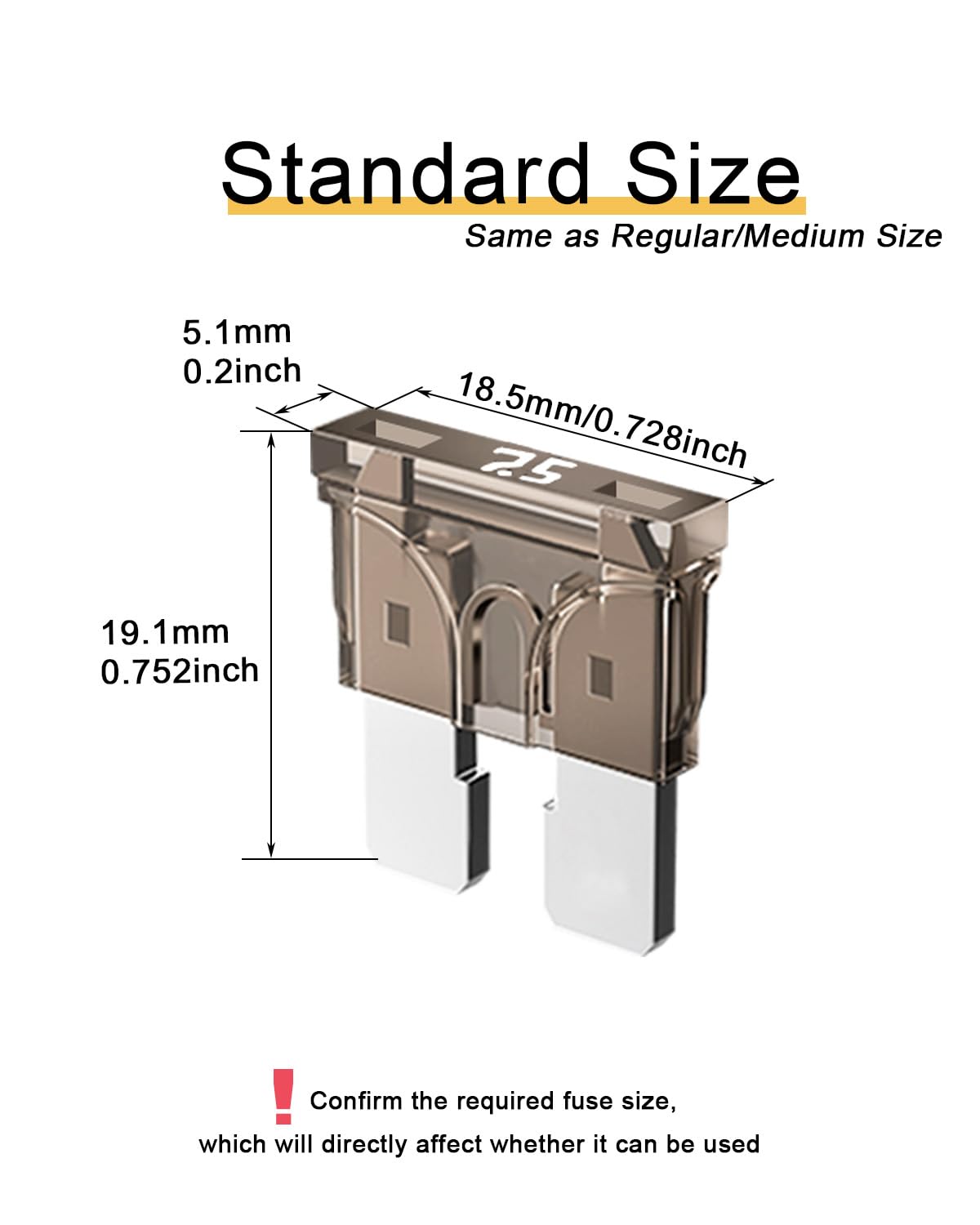 Riseuvo 20Pcs 7.5A Standard Car Fuses - 7.5 Amp Automotive Fuses(Ato/Apr/Ats), 32V (12/24V) Blade Fuse For Rv/Truck/Suv