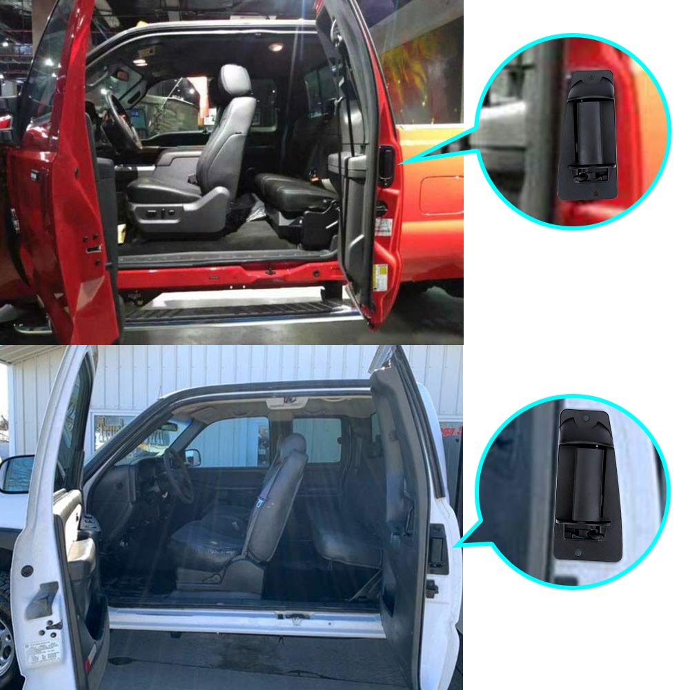 ONER Exterior Rear Left Driver and Right Passgenger Side Extended Cab Door Handle,Fit for 1999-2007 Chevy Silverado GMC Sierra 1