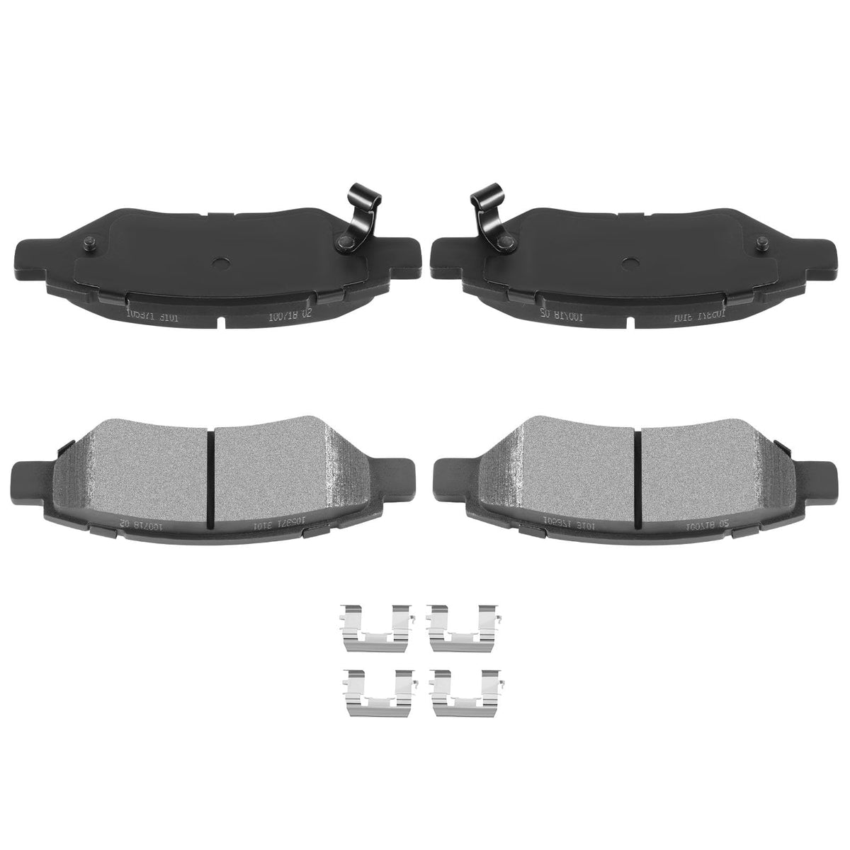 Automuto 4Pcs Rear Semi-Metallic Disc Brake Pads Set D1337 For Cadillac Cts 2008-2014,For Cadillac Srx 2010-2016,For Chevrolet C