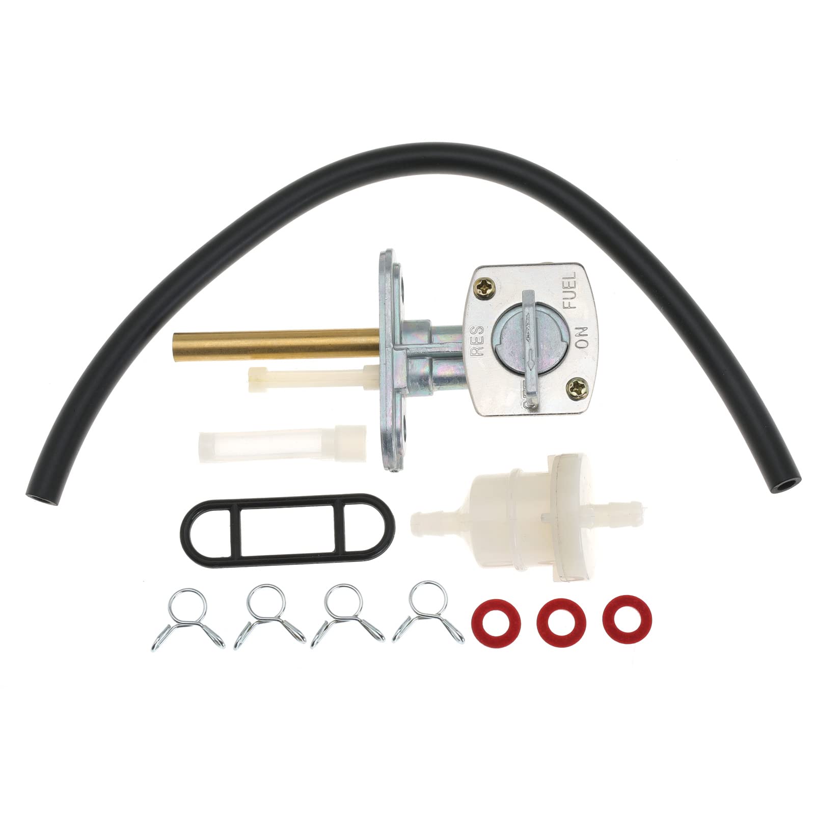 Fuel Tank Switch Vavle Petcock For Yamaha Ttr90 Ttr125 Ttr225 Ttr230 Ttr250 Yfb250 Yfm200 Yfm225 Yfm250 Yfm350 Yfm400 Yfm600 Bear Tracker 250 Bruin 250 350 Big Bear 250 350 400 For Kawasaki Klf300