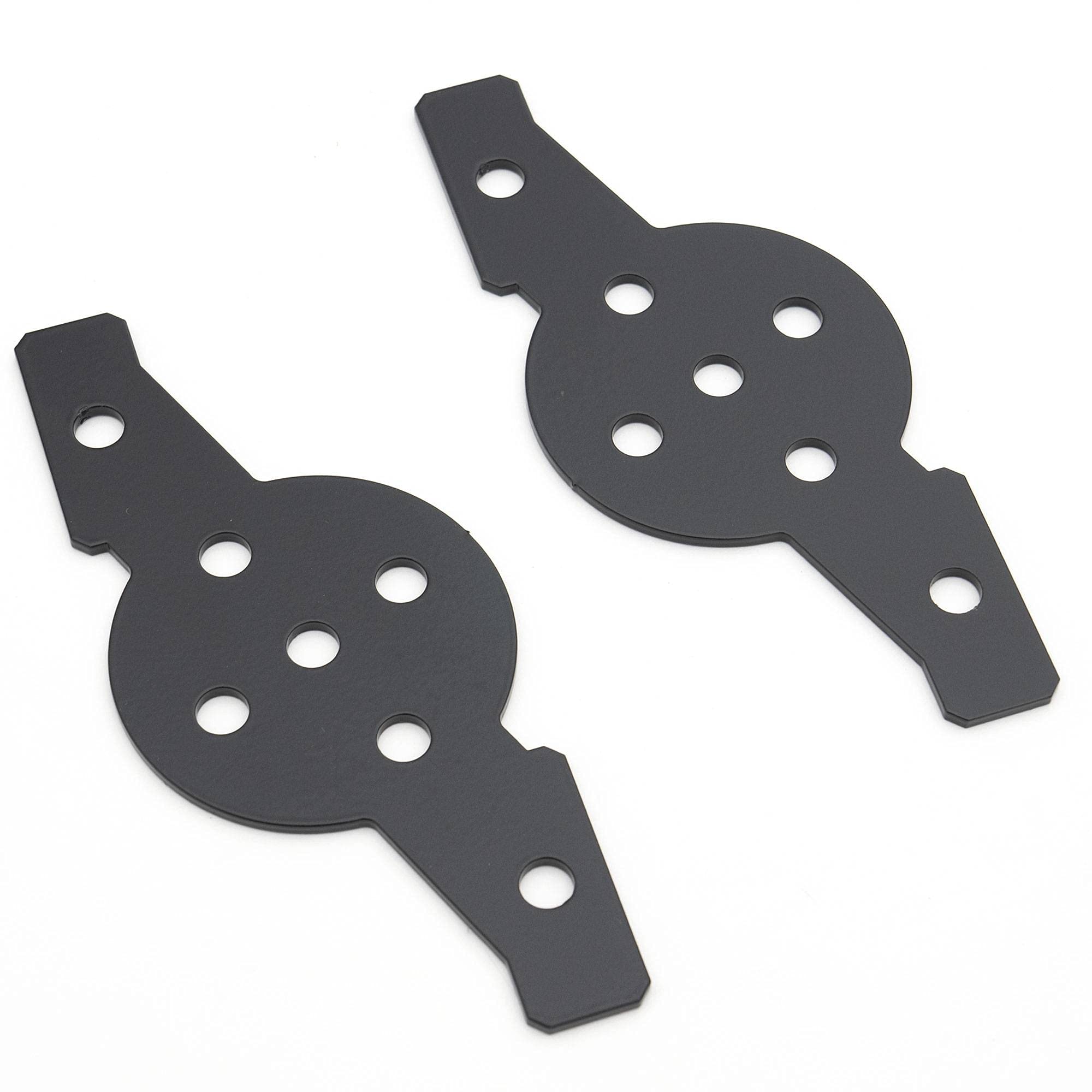 ZROADZ Hood Hinge Adapter Plate to mount (4) 3 Inch LED Pod Lights to Hood Hinge Bracket  PN #Z360002, Black