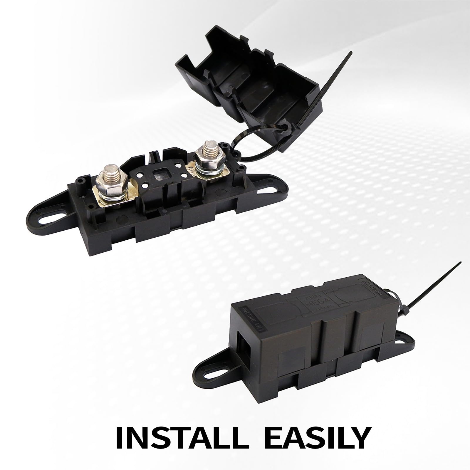 parts PTT 2PACK-10PACK MEGA/AMG Fuse 40 Amp-500 Amp, 32V, 298 Series, Time Delay, Bolt Down - Automotive/Marine (250A-5PACK)