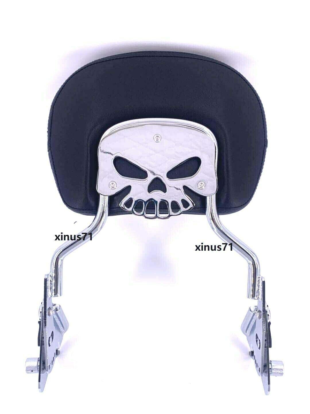 JMEI New Skull Mounting Bracket for 1997-2020 Harley Davidson Touring Models Sissy Bar Pad USA