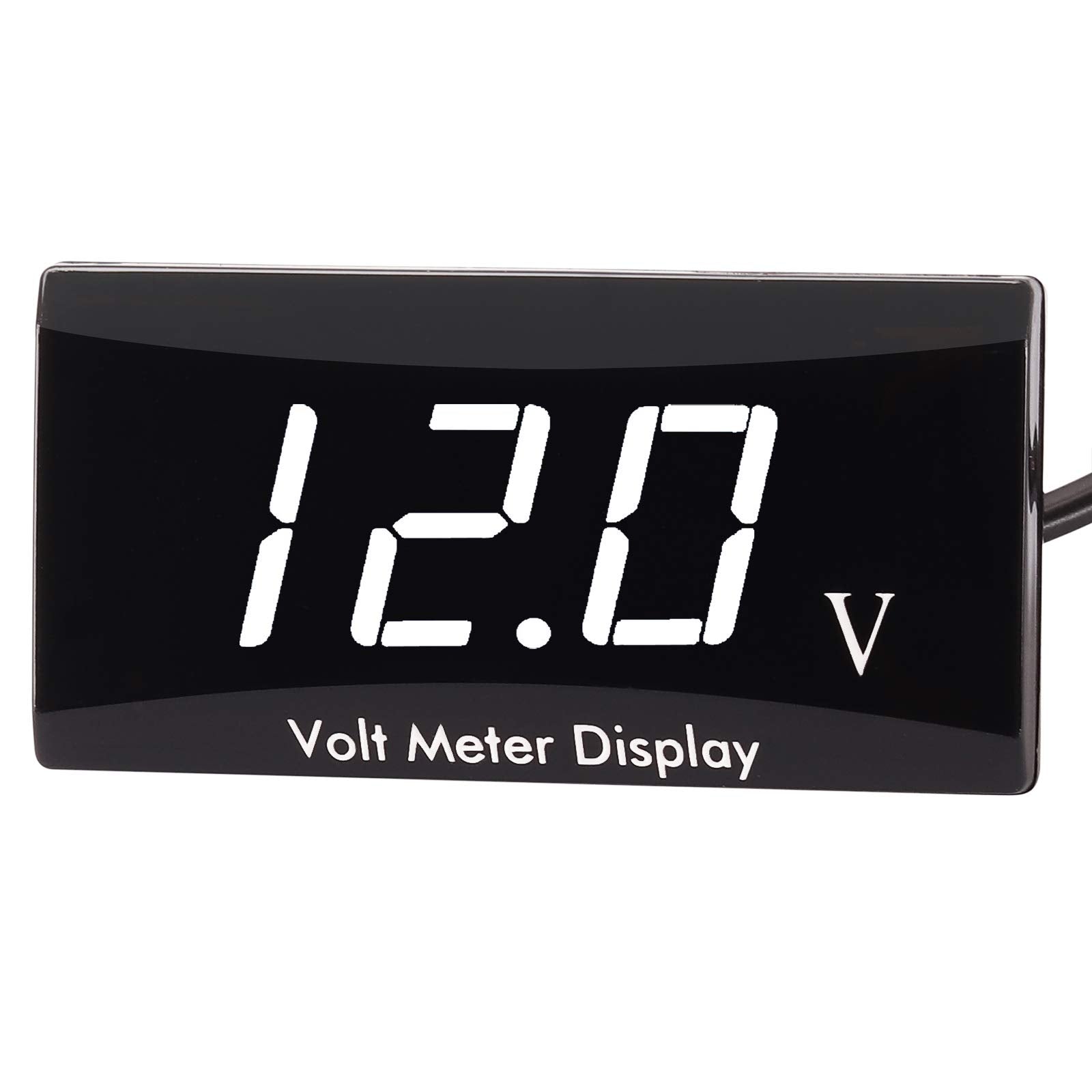 Kinstecks Motorcycle Voltmeter Dc 12V Digital Voltmeter Gauge Led Display Voltage Meter For Motorcycle Car Battery Voltage Monit