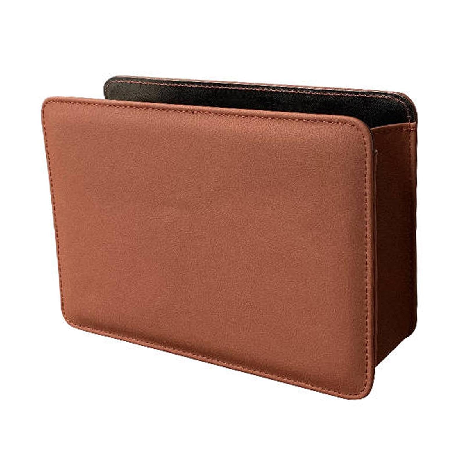 THE STYLE SUTRA Car Trash Can Car Dustbin Portable Car Storage Box for Trucks Auto Suvs Light Brown