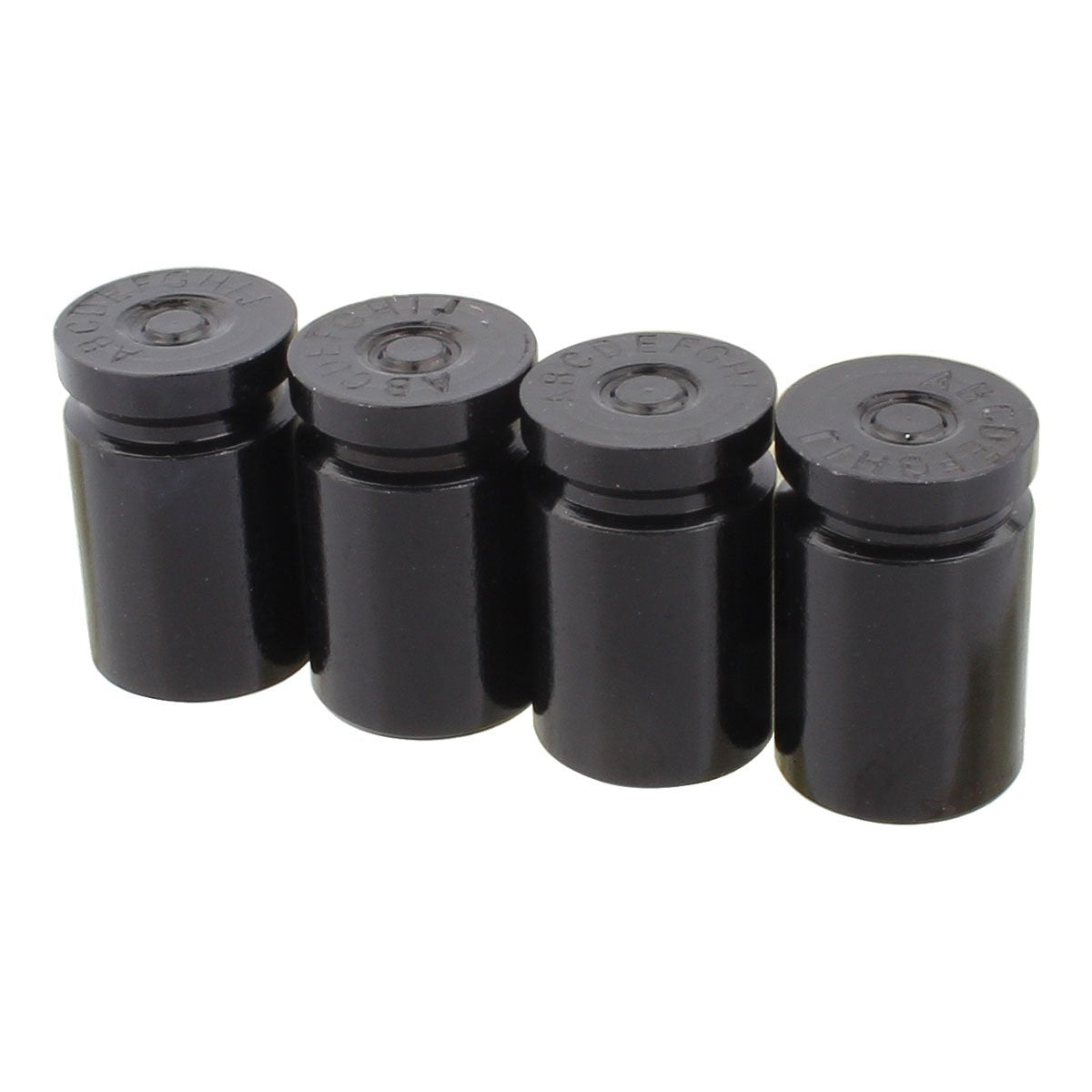 Tomall Tire Valve Stem Caps Black Bullet Shell For Motorcycles Vans Atv
