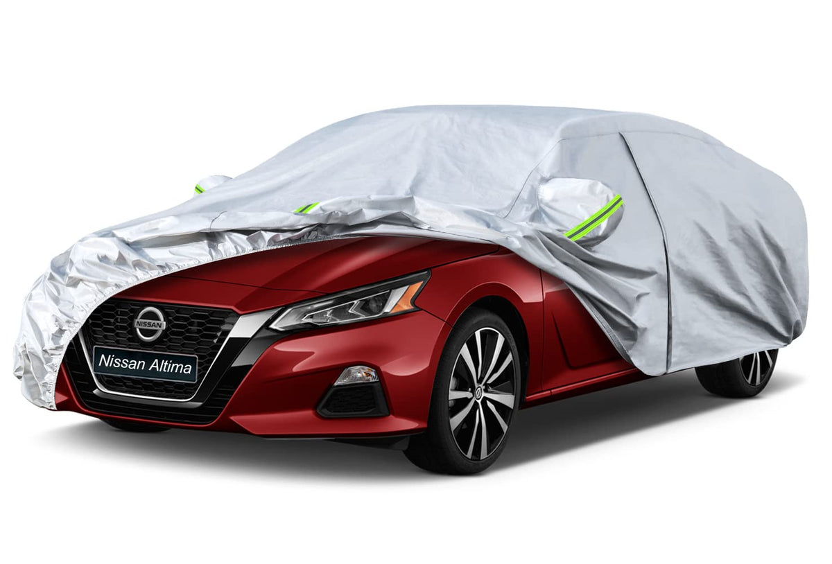 Kaugung 6 Layers Sedan Car Cover Custom Fit Nissan Altima From 1998 To 2025, Waterproof Car Cover All Weather For Automobiles Ou