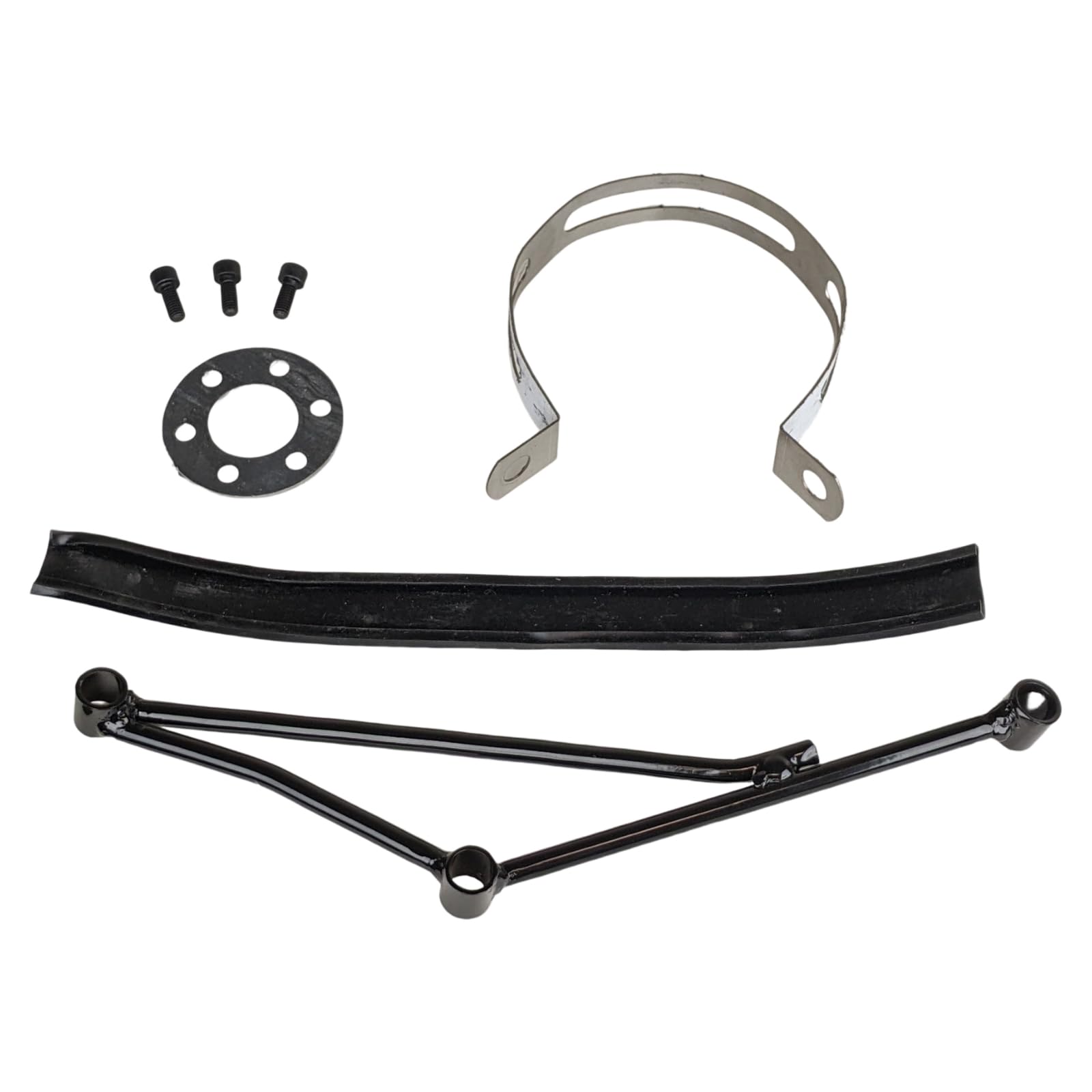 Redcap High Performance Exhaust System Muffler For Gy6 50Cc Scooter Moped Taotao Jonway Kymco 139Qmb (Black)