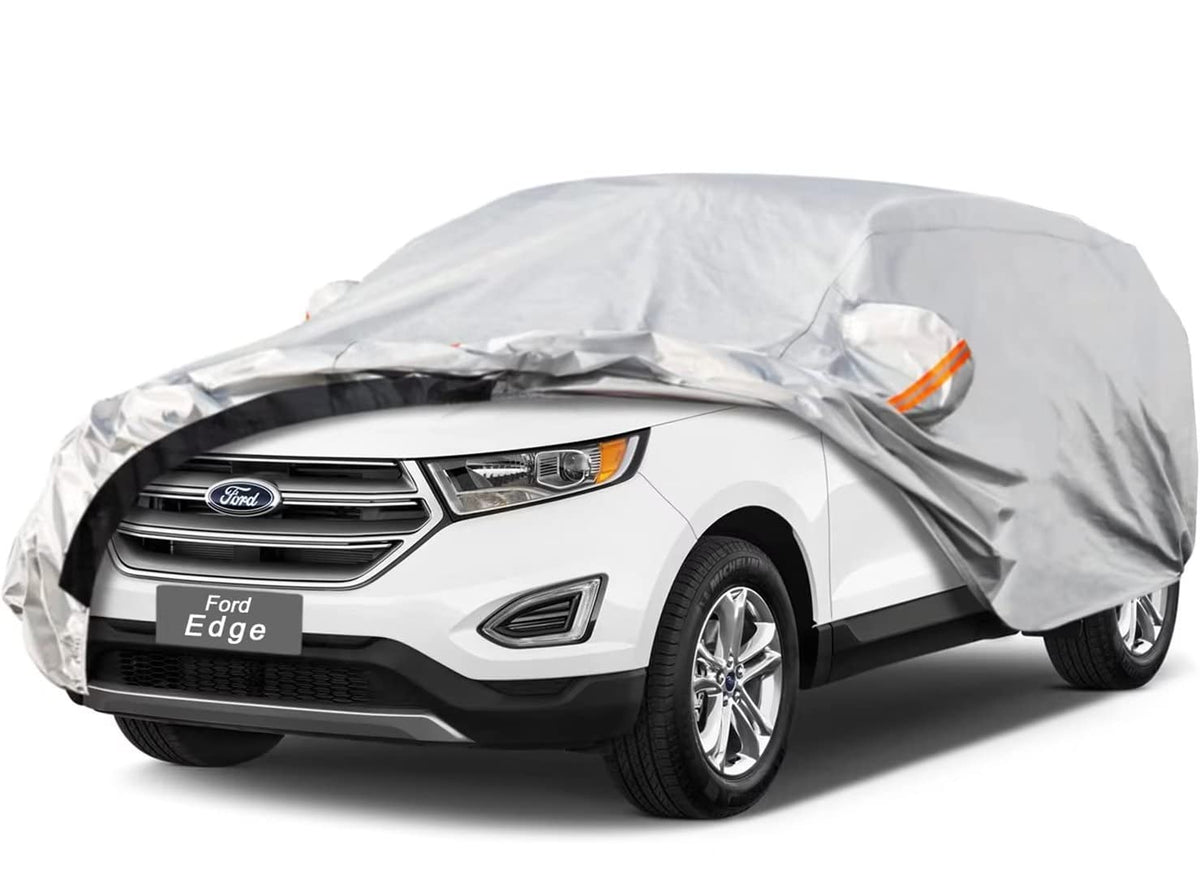 Gunhyi 6 Layer Suv Car Cover Custom Fit Ford Edge (2007-2025) Waterproof All Weather, Heavy Duty Outdoor Snow Sun Rain Uv Protec