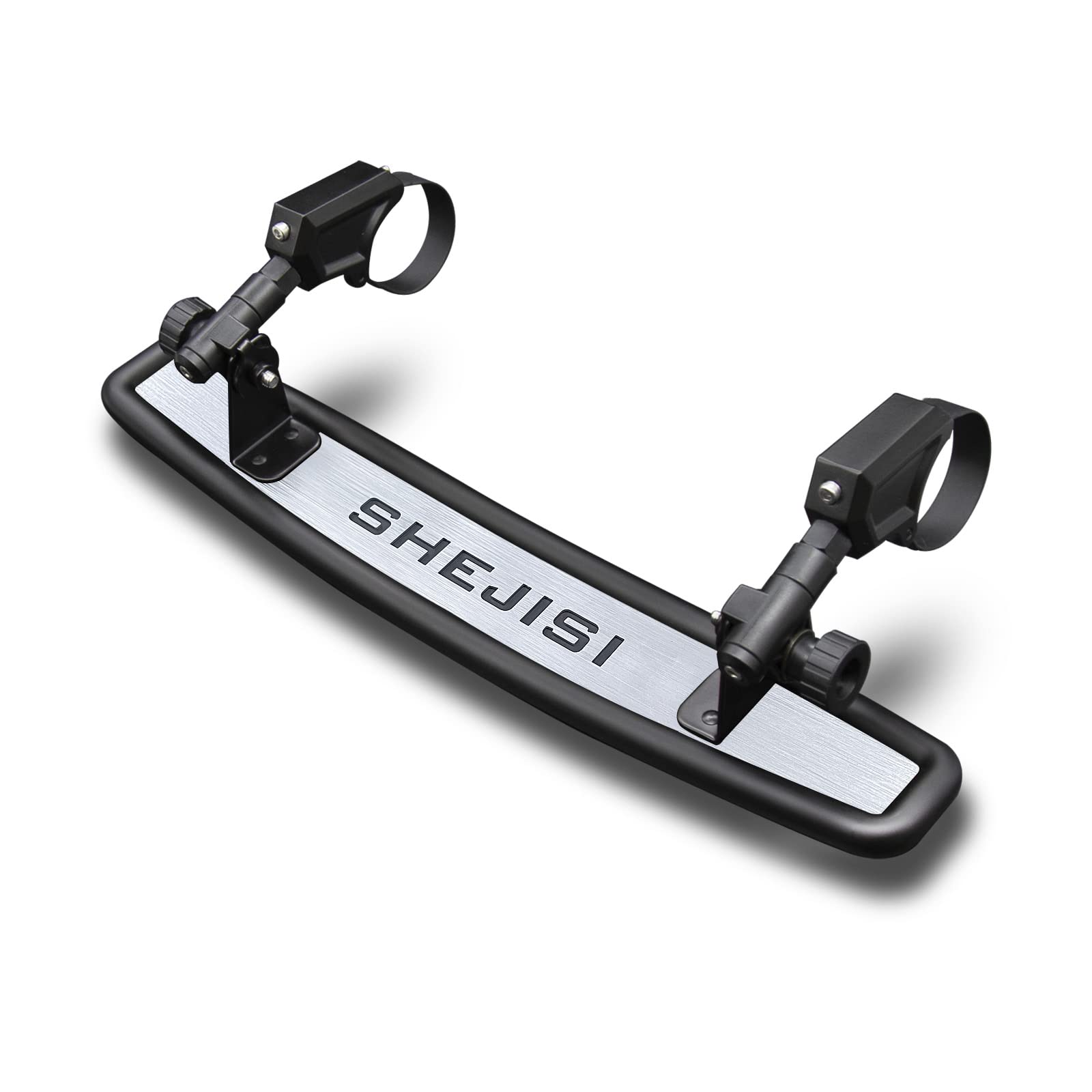 SHEJISI UTV Mirrors, Aluminum Alloy Material,2024 New RZR Rear View Mirror for 1.5'' to 2'' Inch Roll Cage, Adjustable for Best 