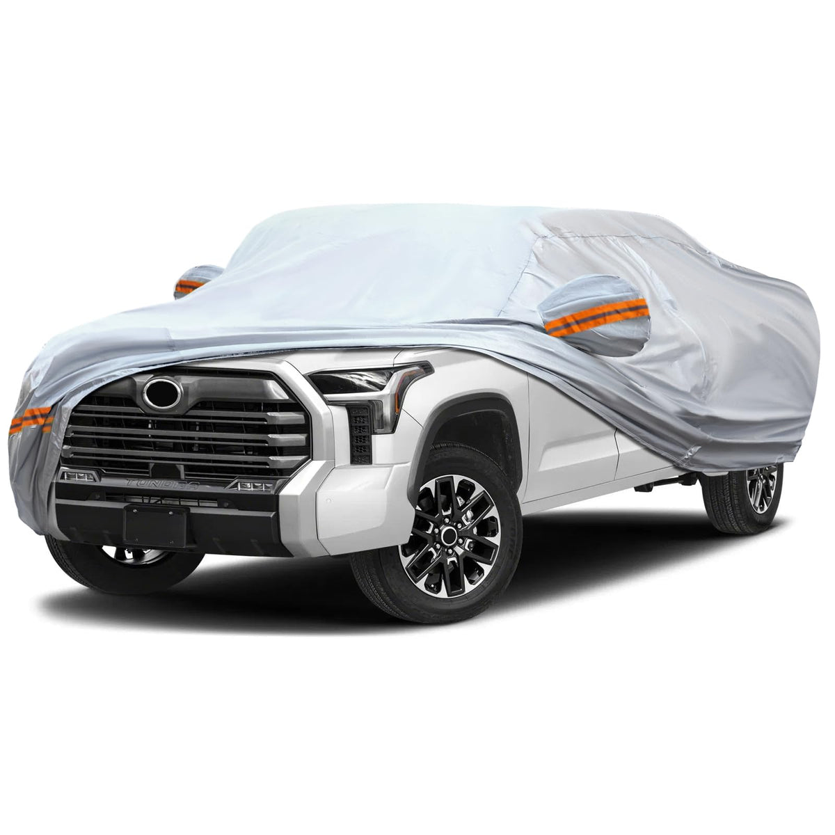 KEYOOG Car Cover, Fit for 230''-260'' Length Pickup Truck, 6-Layer All-Weather Waterproof, Universal in All Seasons, Snow Preven