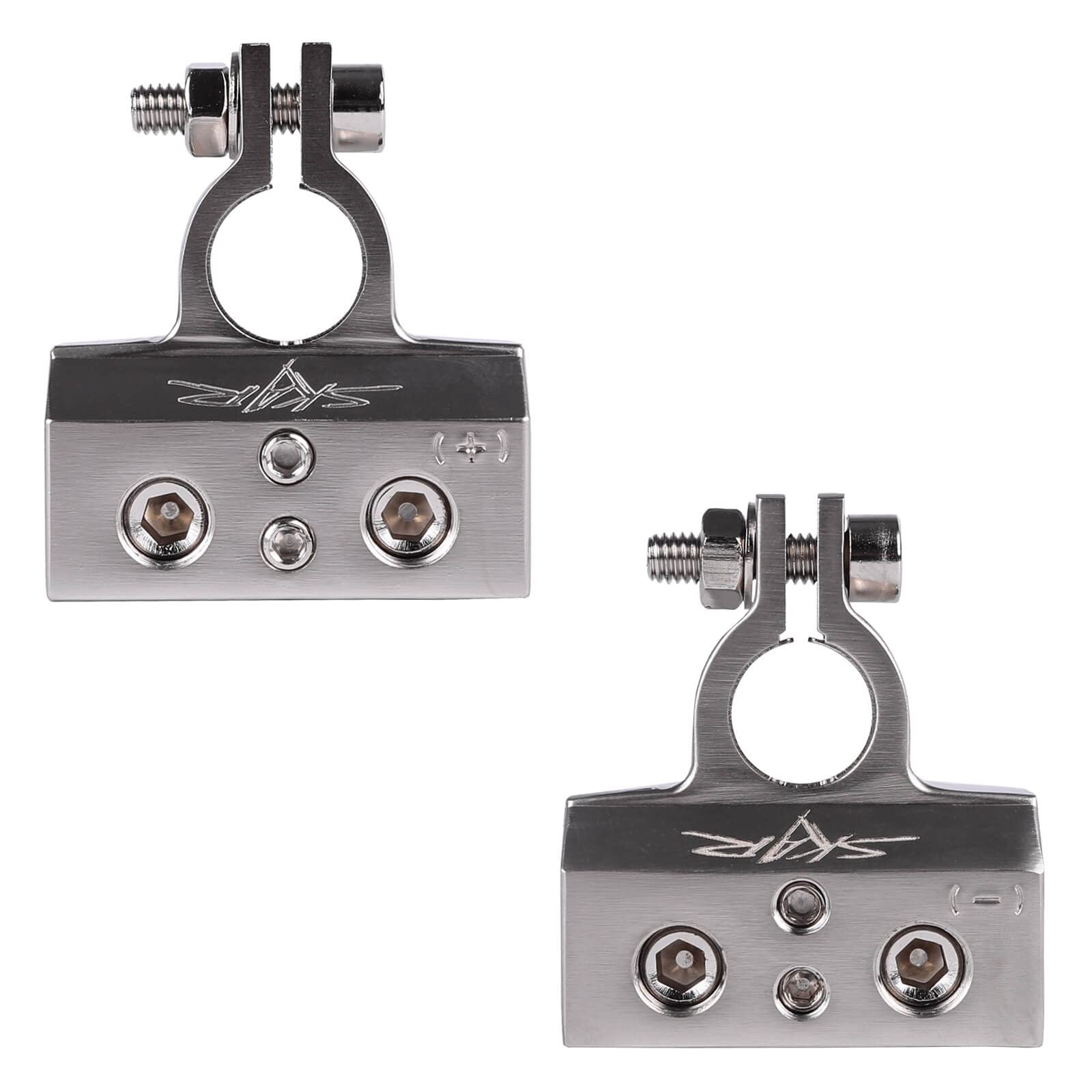 Skar Audio Heavy Duty Battery Terminals SK-BATTERMS1 for 0/4 & 8/10 Gauge Wires