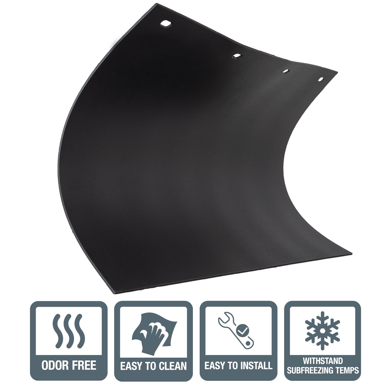 Buyers Products, Two Pack, Black Polymer Mudflaps 24X30 Inch, Rc30Ppb