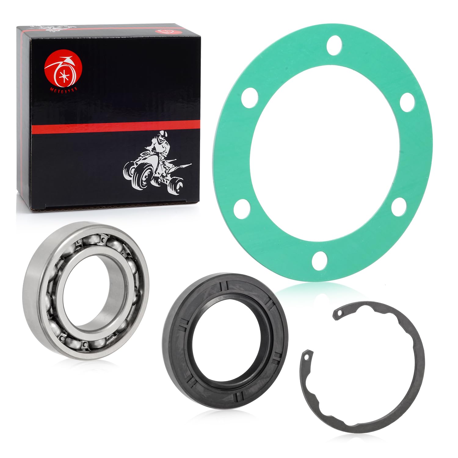 Rear Axle Bearing Seal Gasket Kit For Kawasaki Kaf620 Mule 2500 2510 2520 3000 3010 3020 4000 4010 Trans