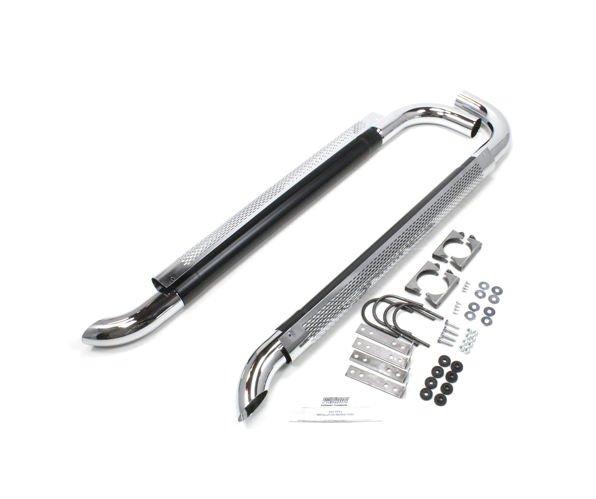 Patriot Exhaust H1070 70 Chrome Side Exhaust Silver