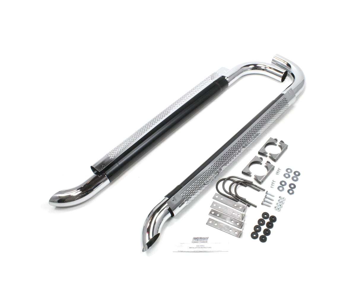 Patriot Exhaust H1050 50 Chrome Side Exhaust, Silver
