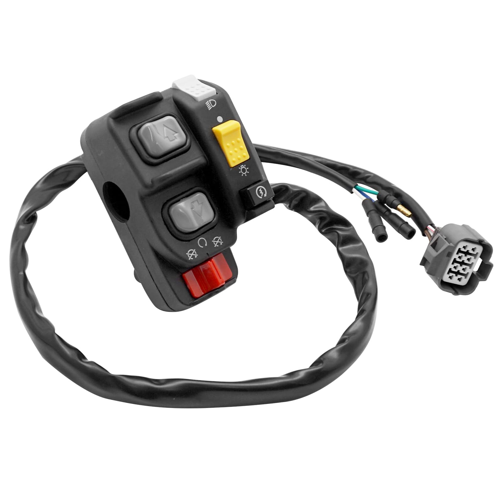 Compatible With Honda Recon 250 Es Trx250-Te Handlebar Control Switch Start Kill Stop Headlight Button Switch 2002-2004